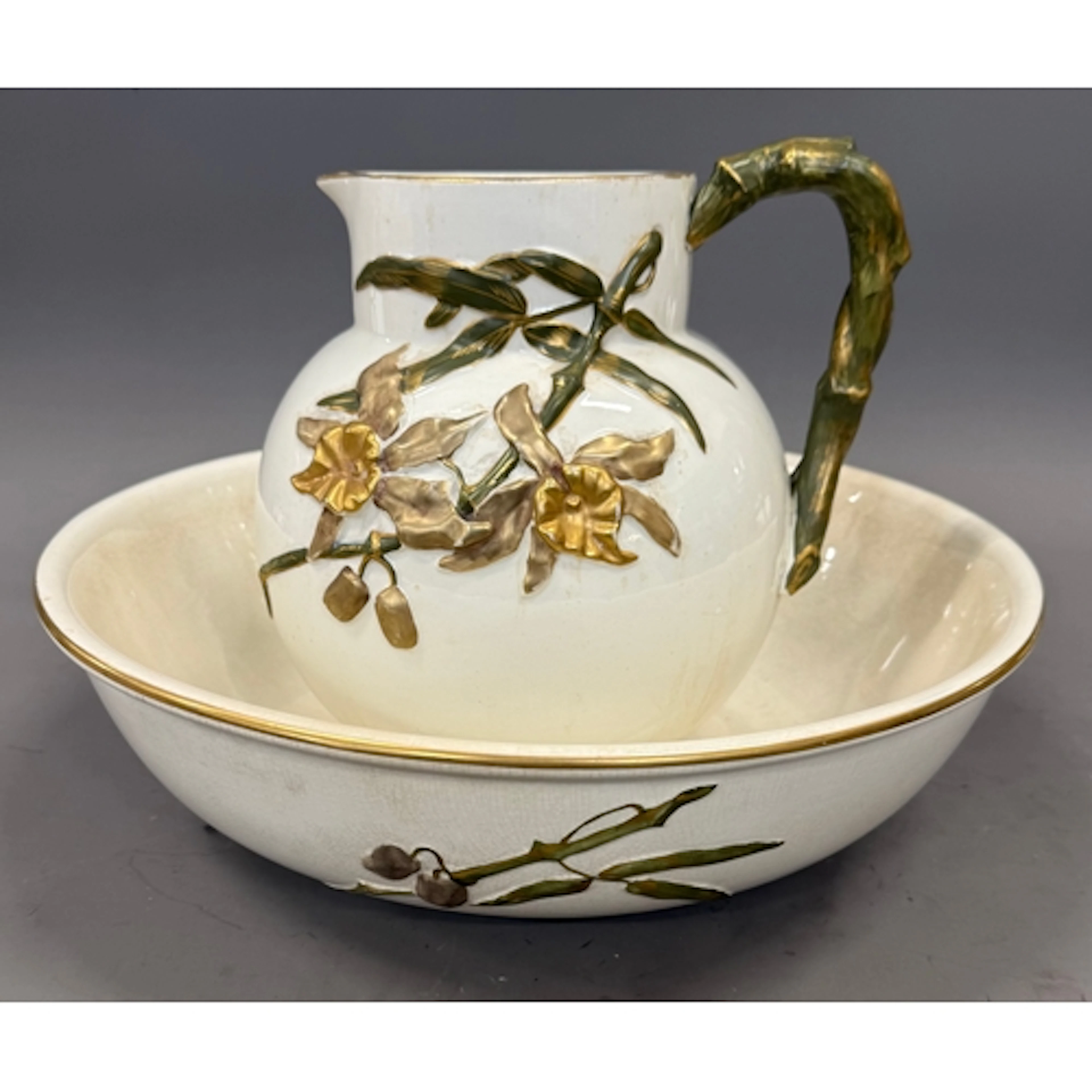 E J D Bodley Aesthetic Movement Japanese inspired large wash...