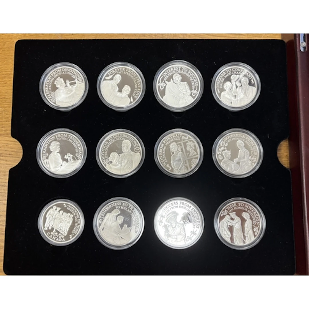 2015 Princess to Monarch silver proof FDC set of 12, includi...