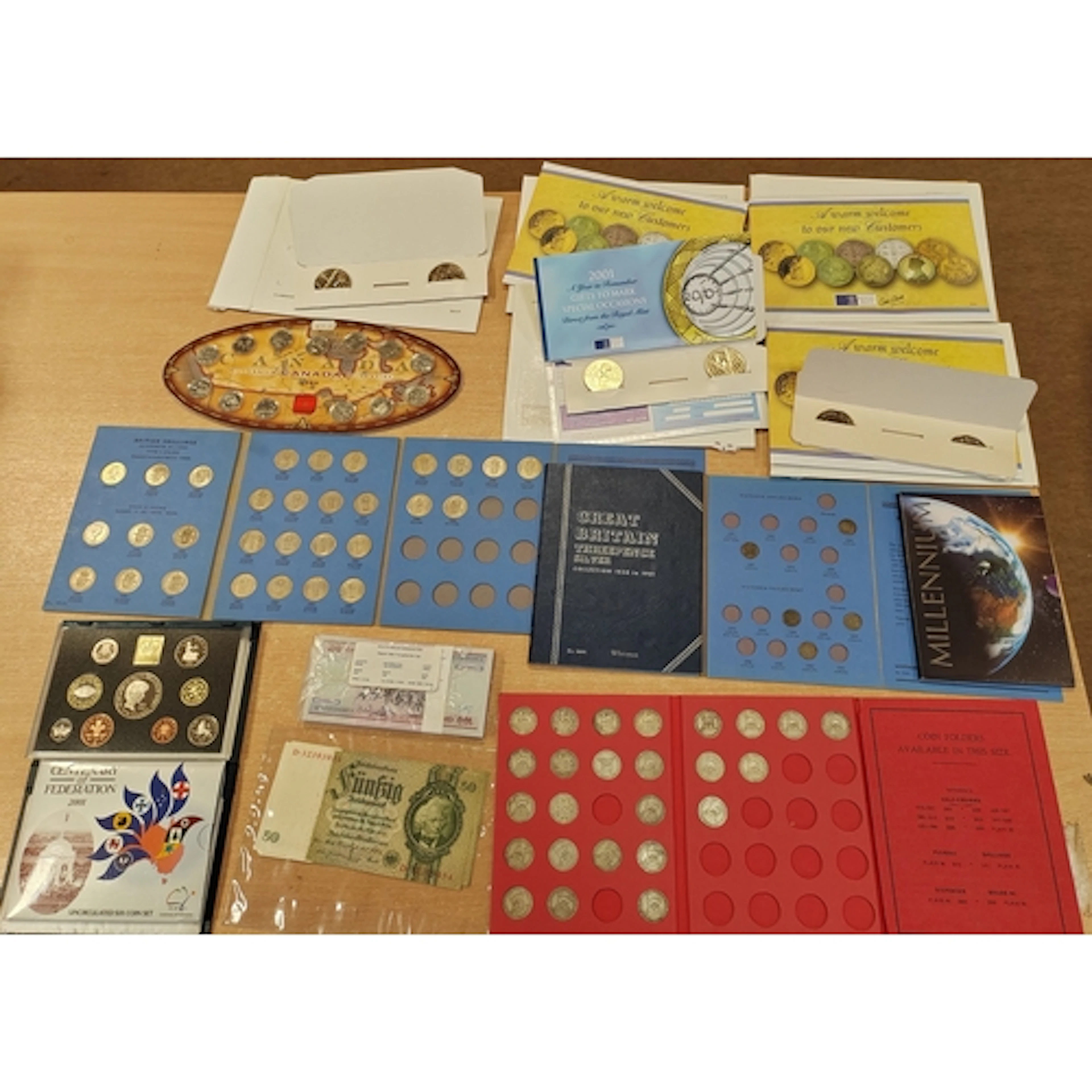 Collection with GB Whitman folders - shillings (ranging from...