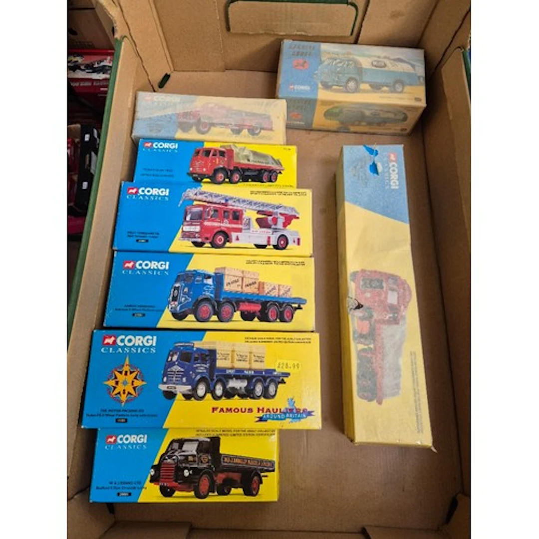 A group of eight Corgi Classics diecast vehicles comprising ...