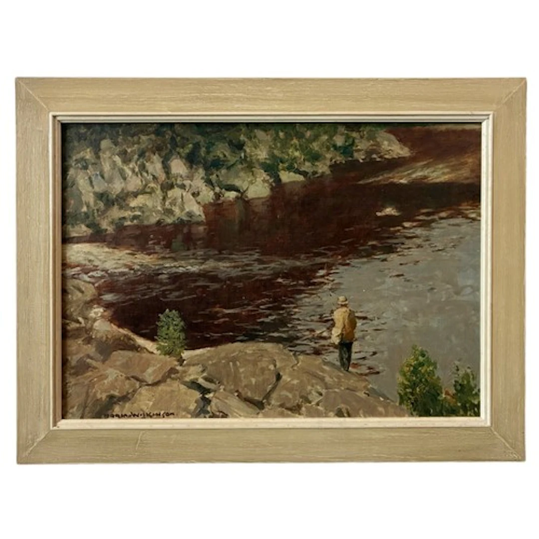 Norman Wilkinson (English, 1878-1971) - Solitary fisherman o...