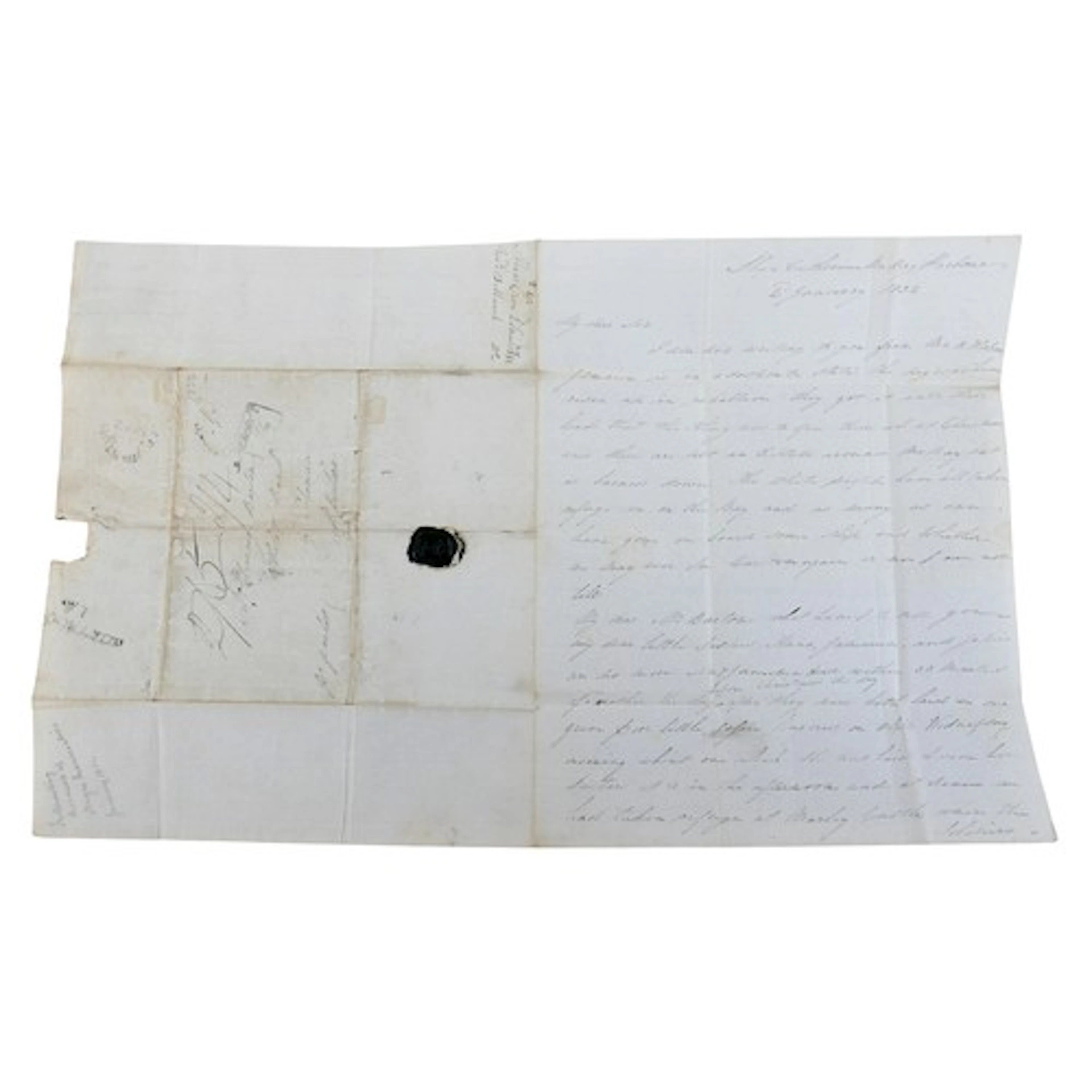 An important letter discussing slavery and slave revolt, an ...