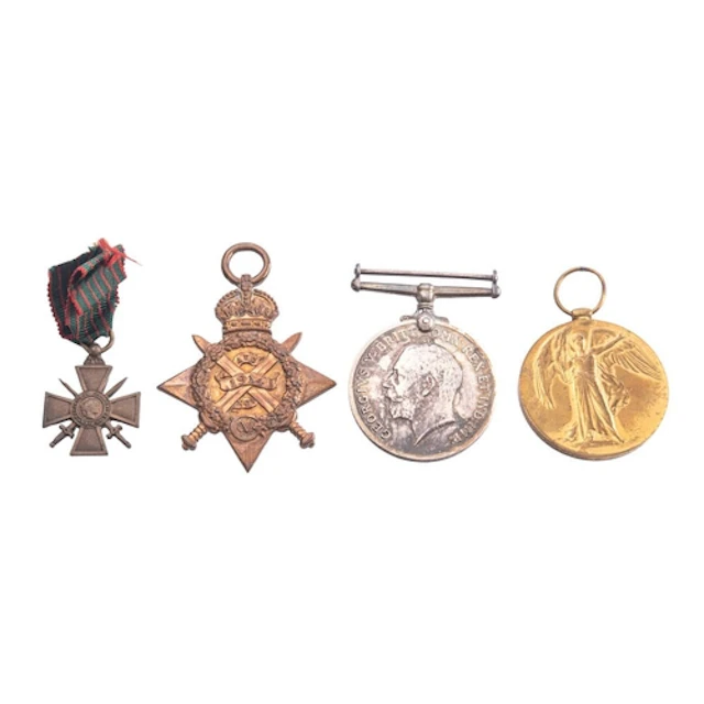 A WWI trio to 'PO17248 Pte J W Marlow RM Brigade (RMLI)', 19...