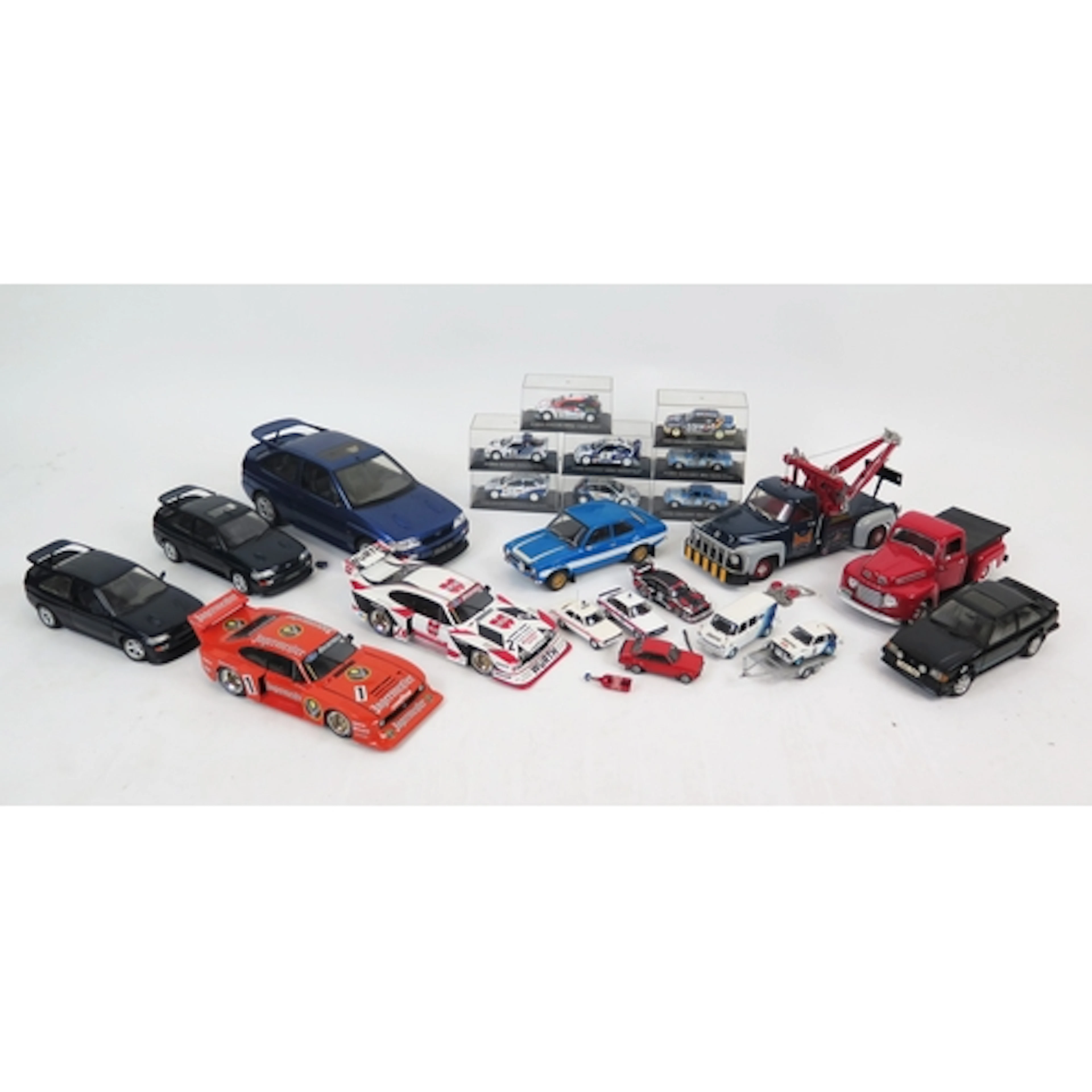 Ford Diecast Scale Model Group including Otto 1/12 Escort, 1...