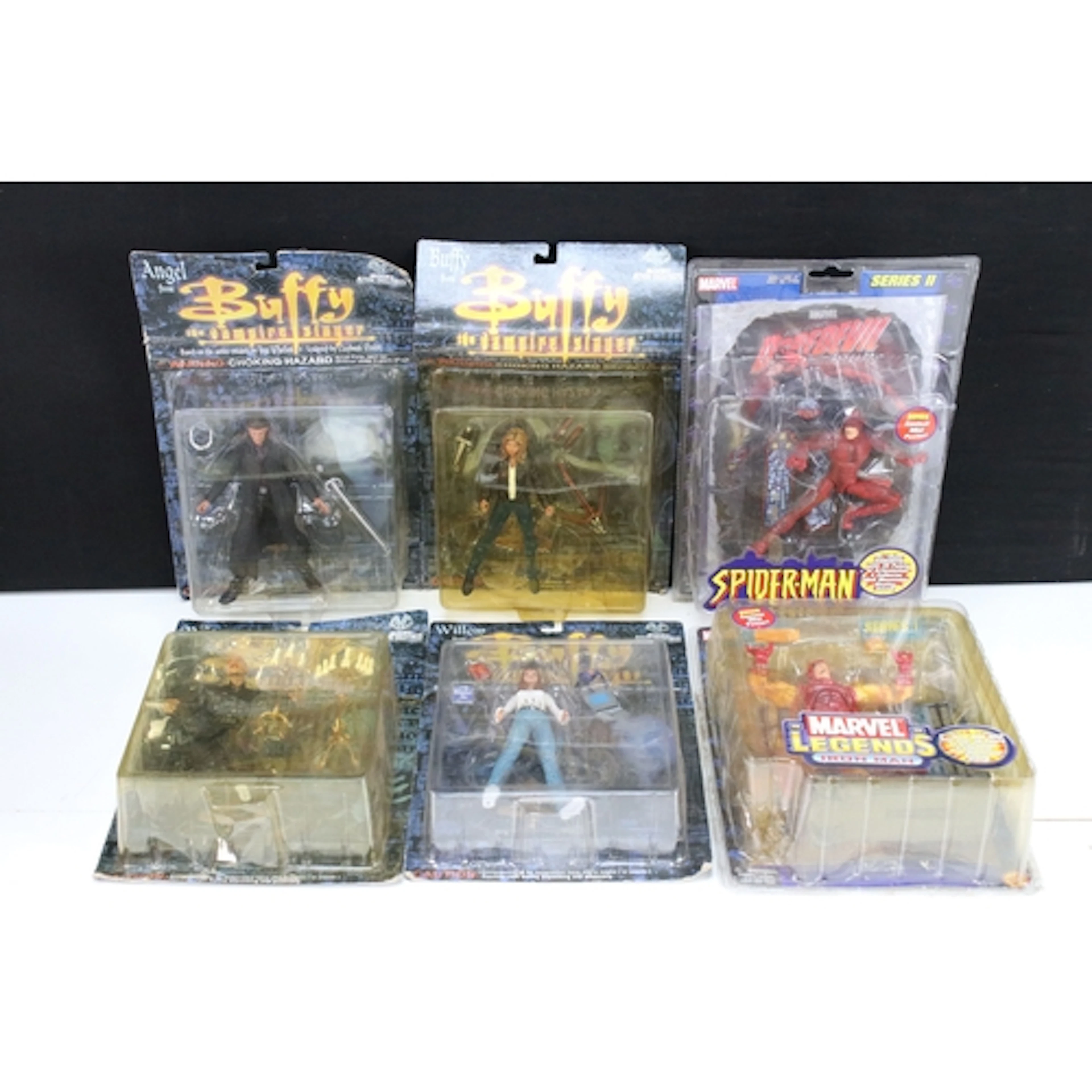 Six boxed / carded TV / Film related action figures to inclu...