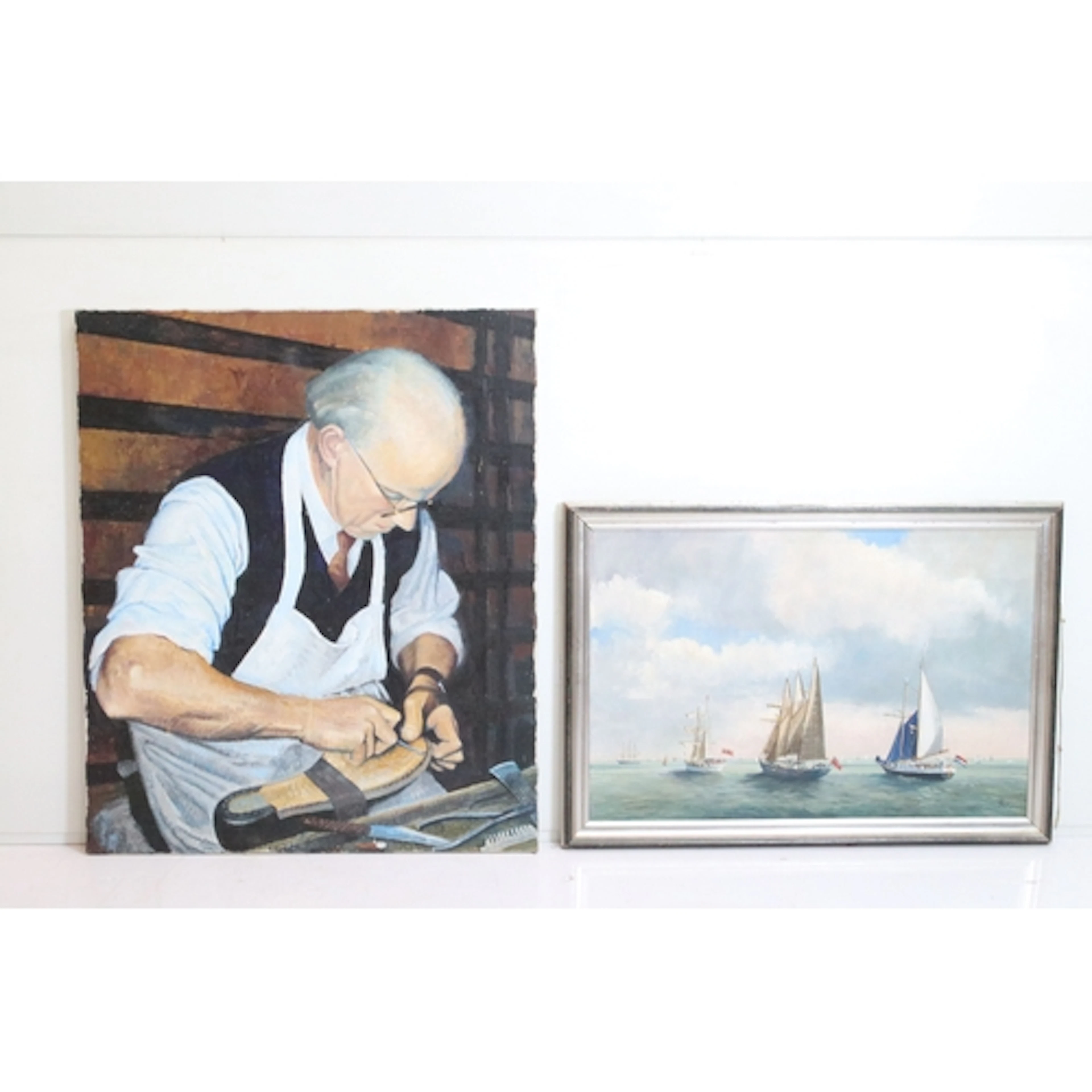 Hugh Knollys, DSC (British, 1918 - 2006) sailing ships at se...