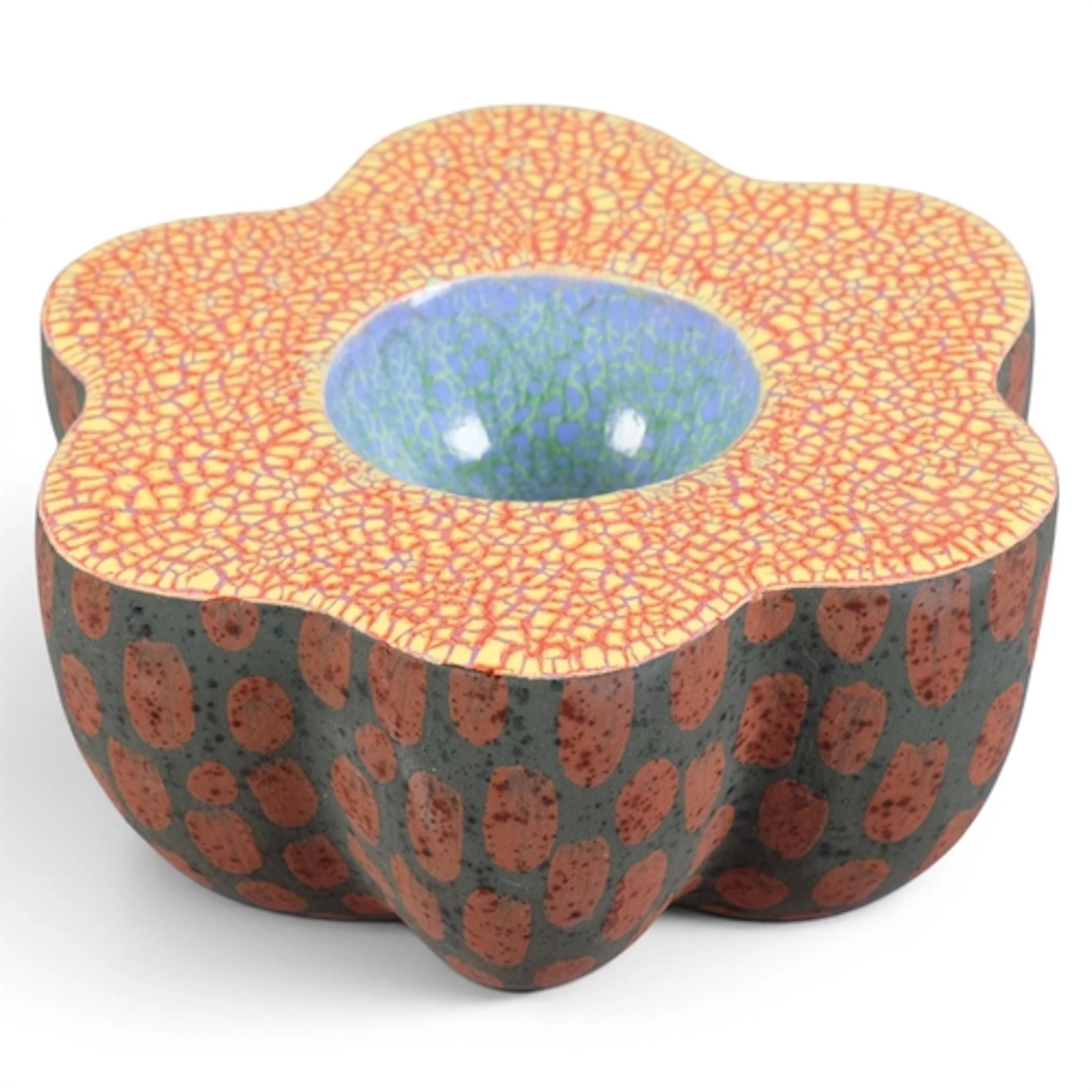KATE MALONE (b.1959-), British, a studio ceramic flower head...