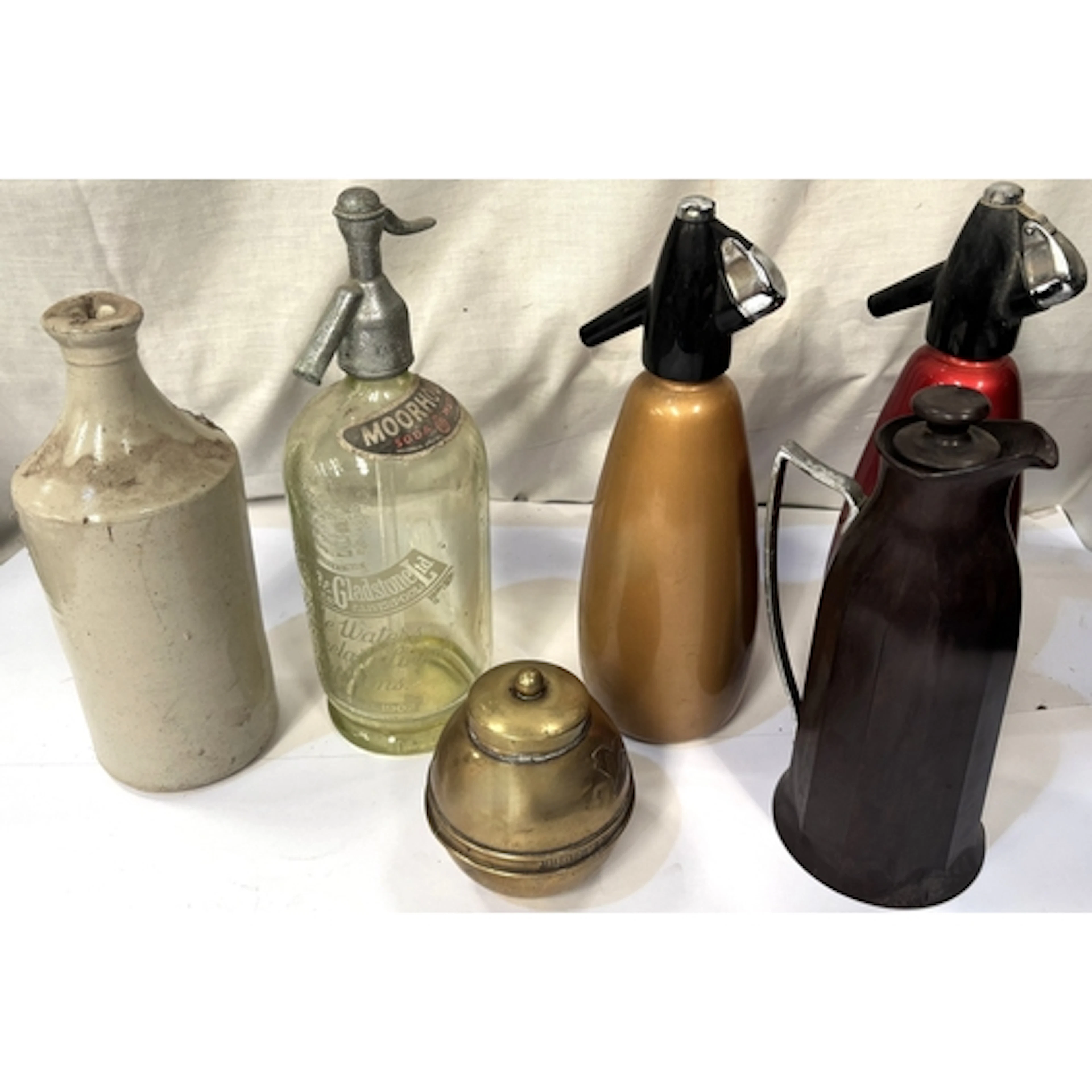 A Brass 1924 British Exhibition caddy, a collection of vinta...