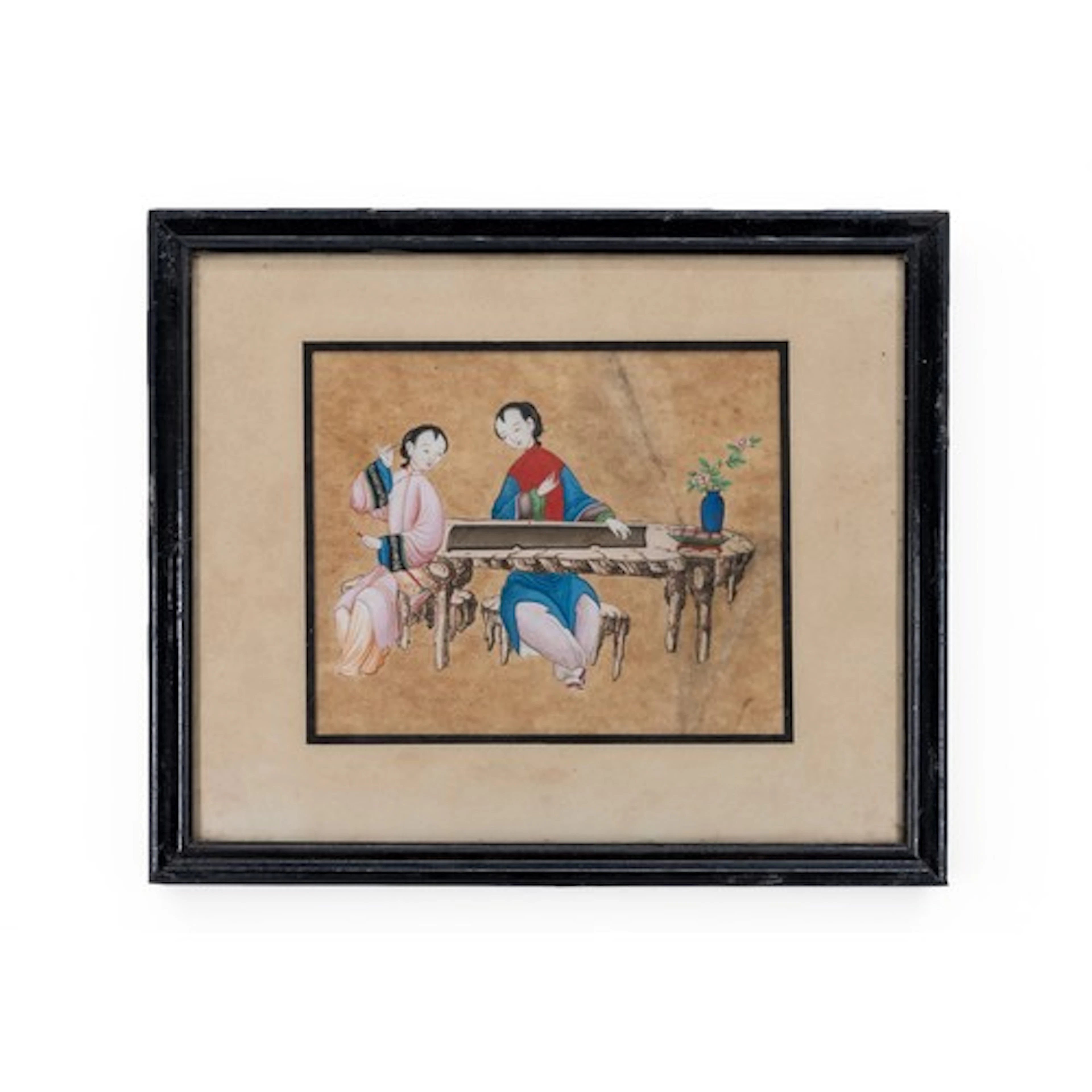 A PAIR OF CHINESE EXPORT PAINTINGS QING DYNASTY, 19TH CENTUR...