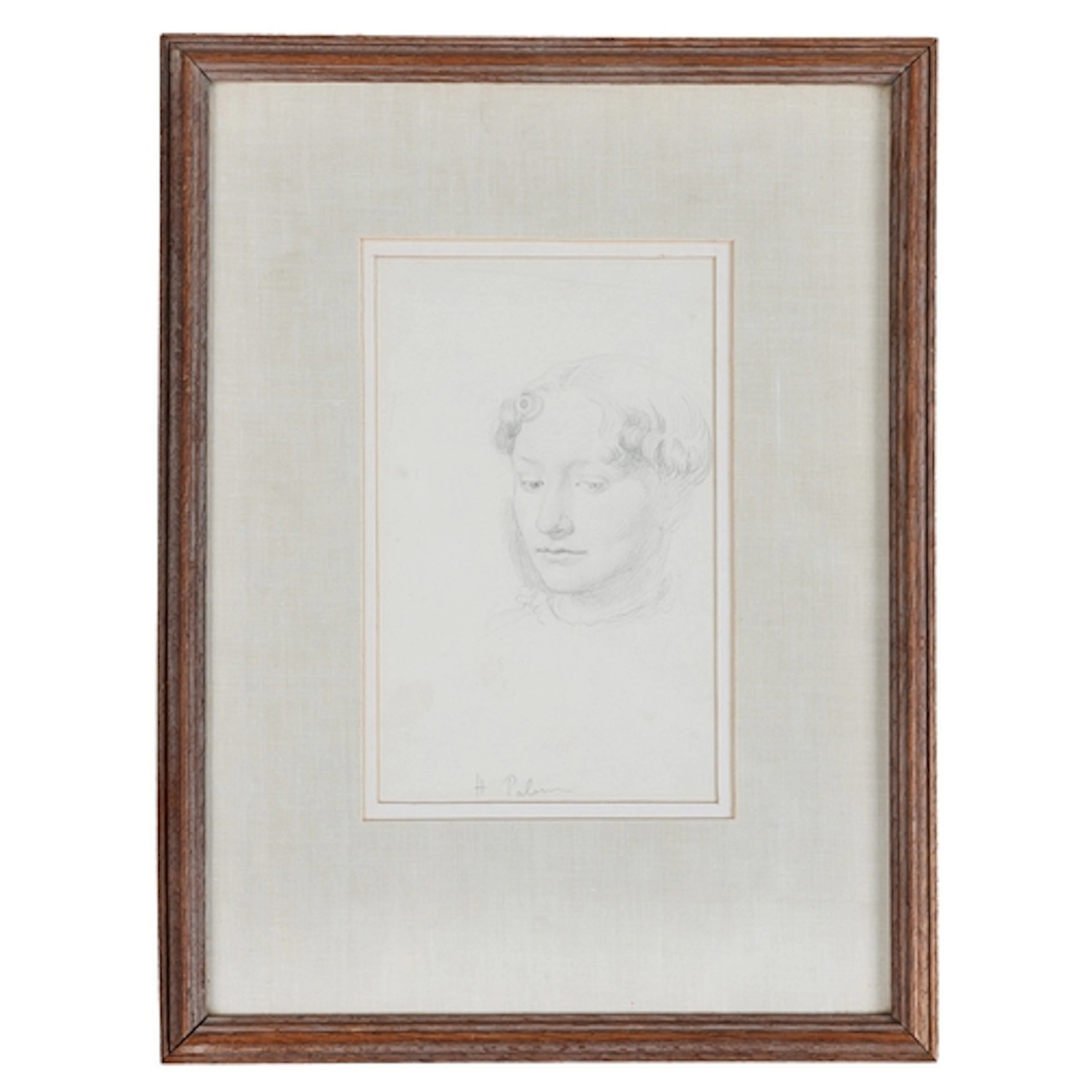 JOHN LINNELL (BRITISH, 1792-1882). Portrait study of a lady,...