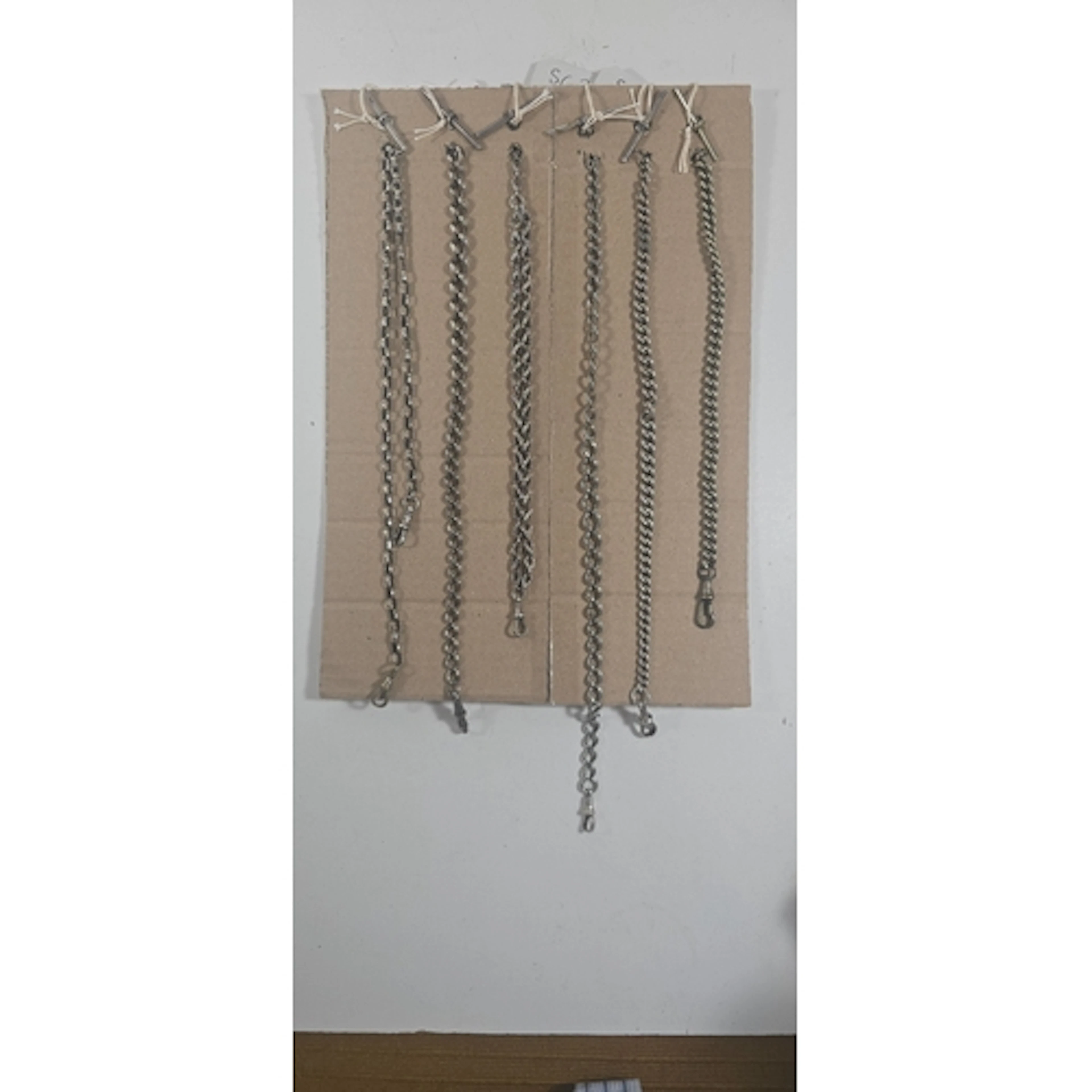 Five HM silver watch chains, GC, approx. gross weight 145gms...