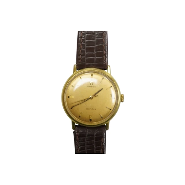 A gentleman's steel and gold plated Omega manual wind wrist ...