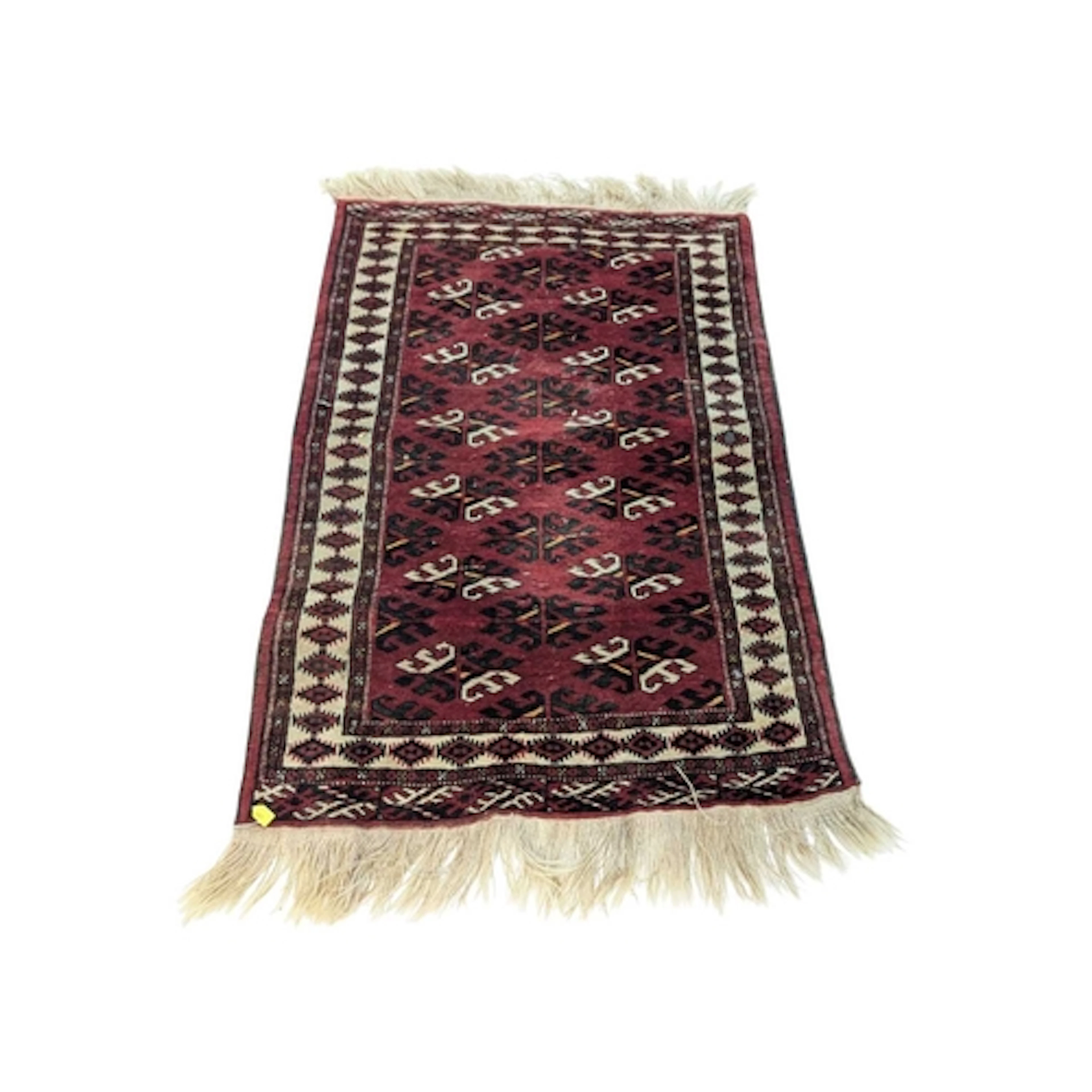 A vintage 20th century Persian Islamic Turkmen carpet floor ...