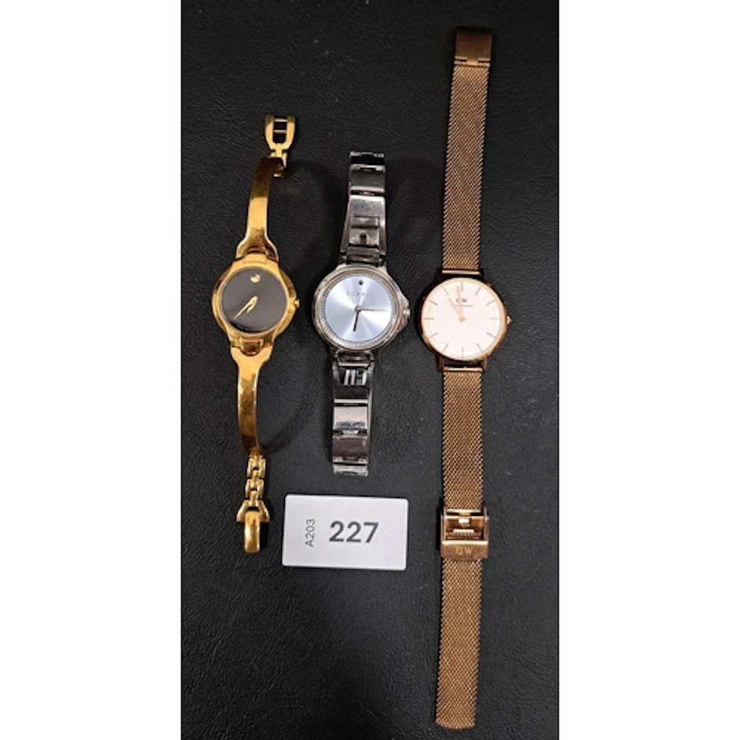 THREE FASHION WATCHES comprising Esprit, Daniel Wellington, ...