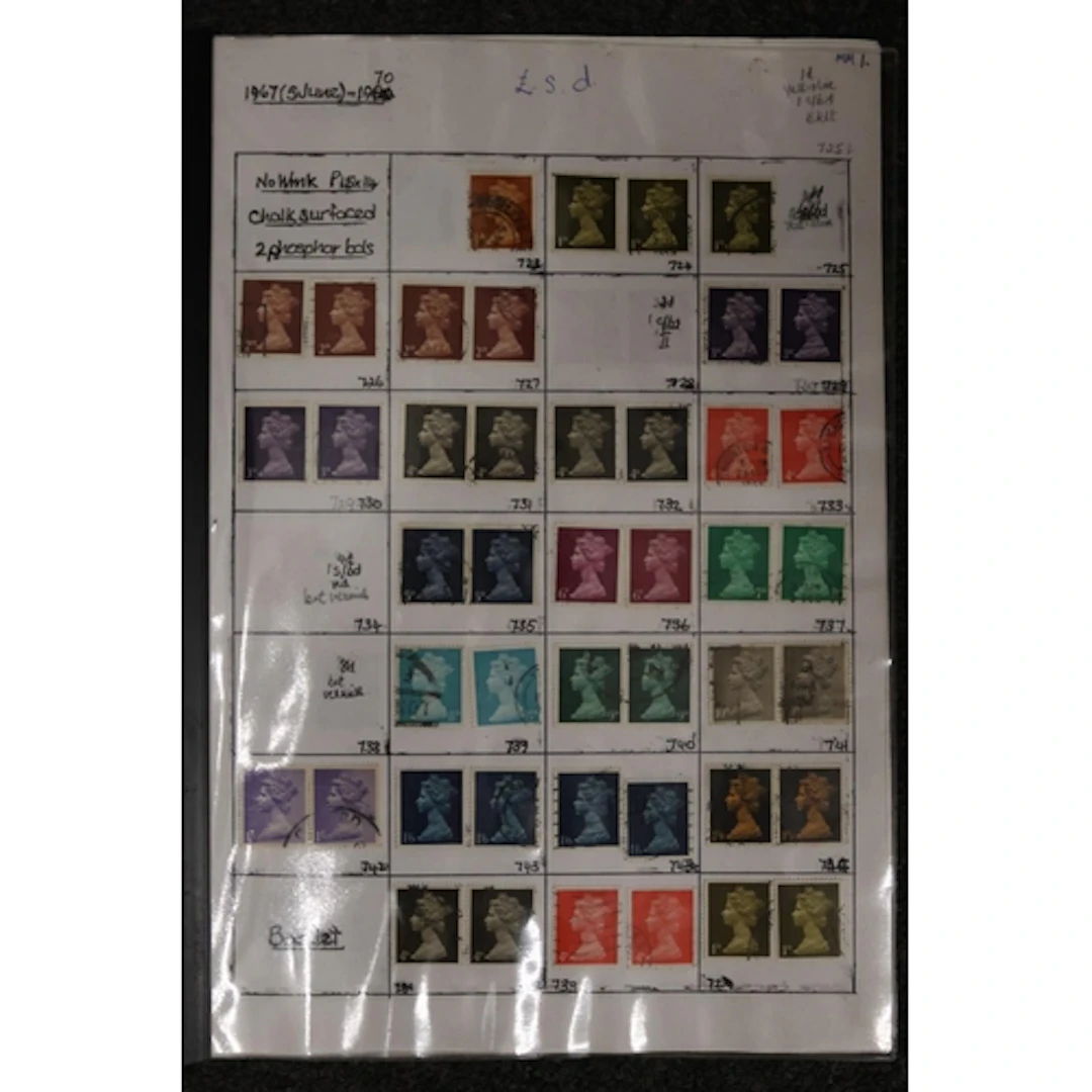 GREAT BRITAIN GB mint stamp collection to include folded boo...