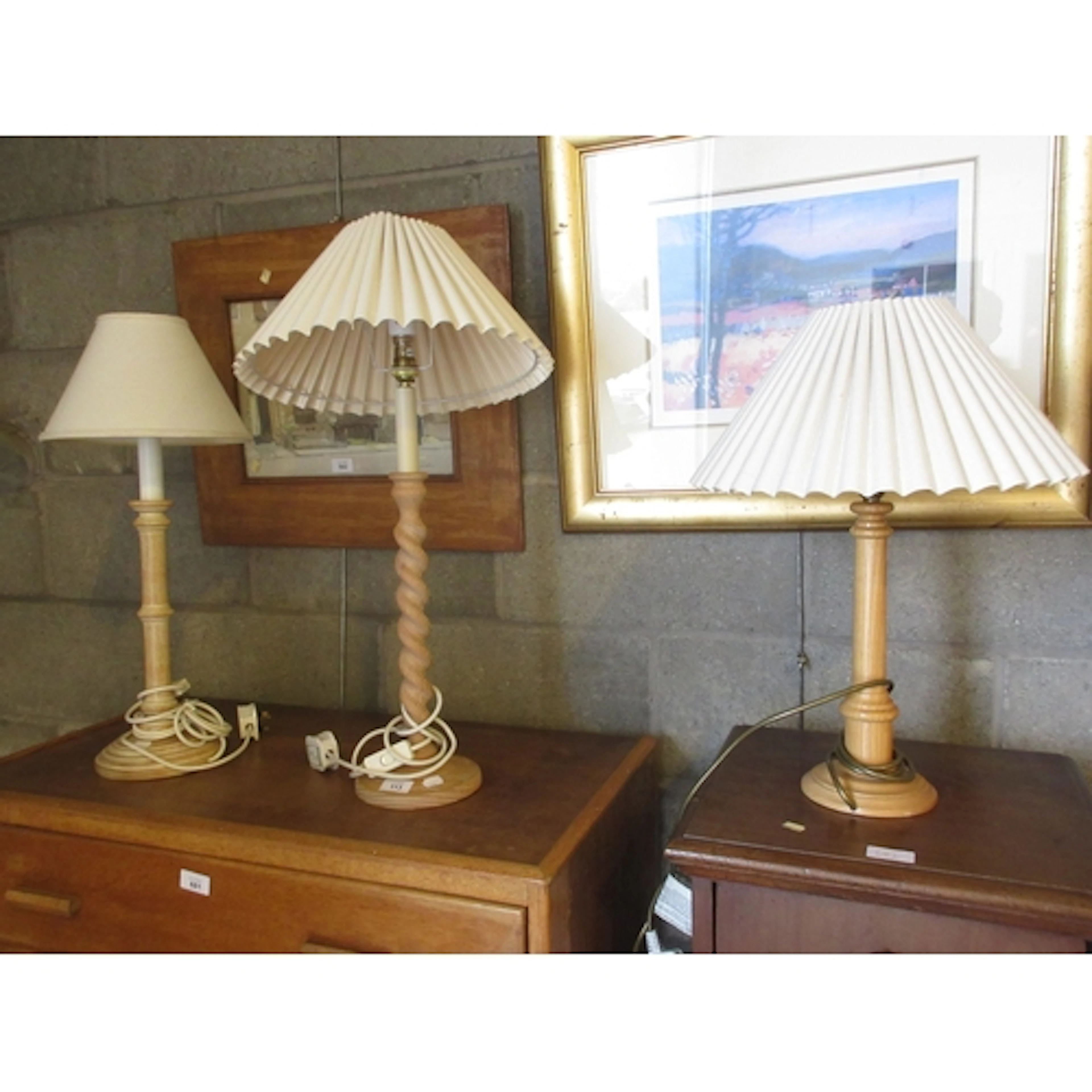 Laura Ashley Barley Twist Table Lamp and 2 Others