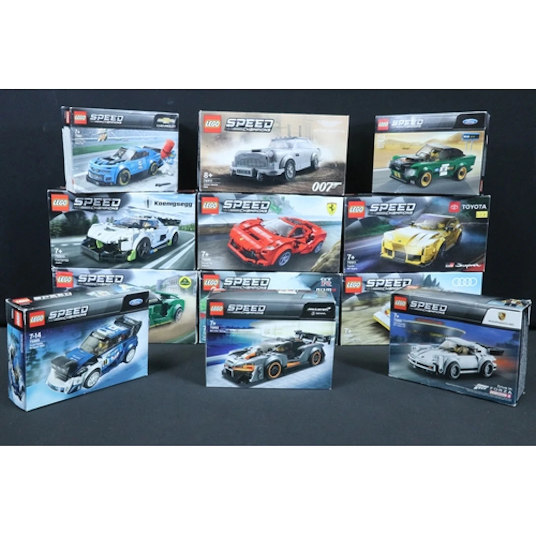 Lego - 12 Boxed Lego Speed Champions to include 76907, 75884...