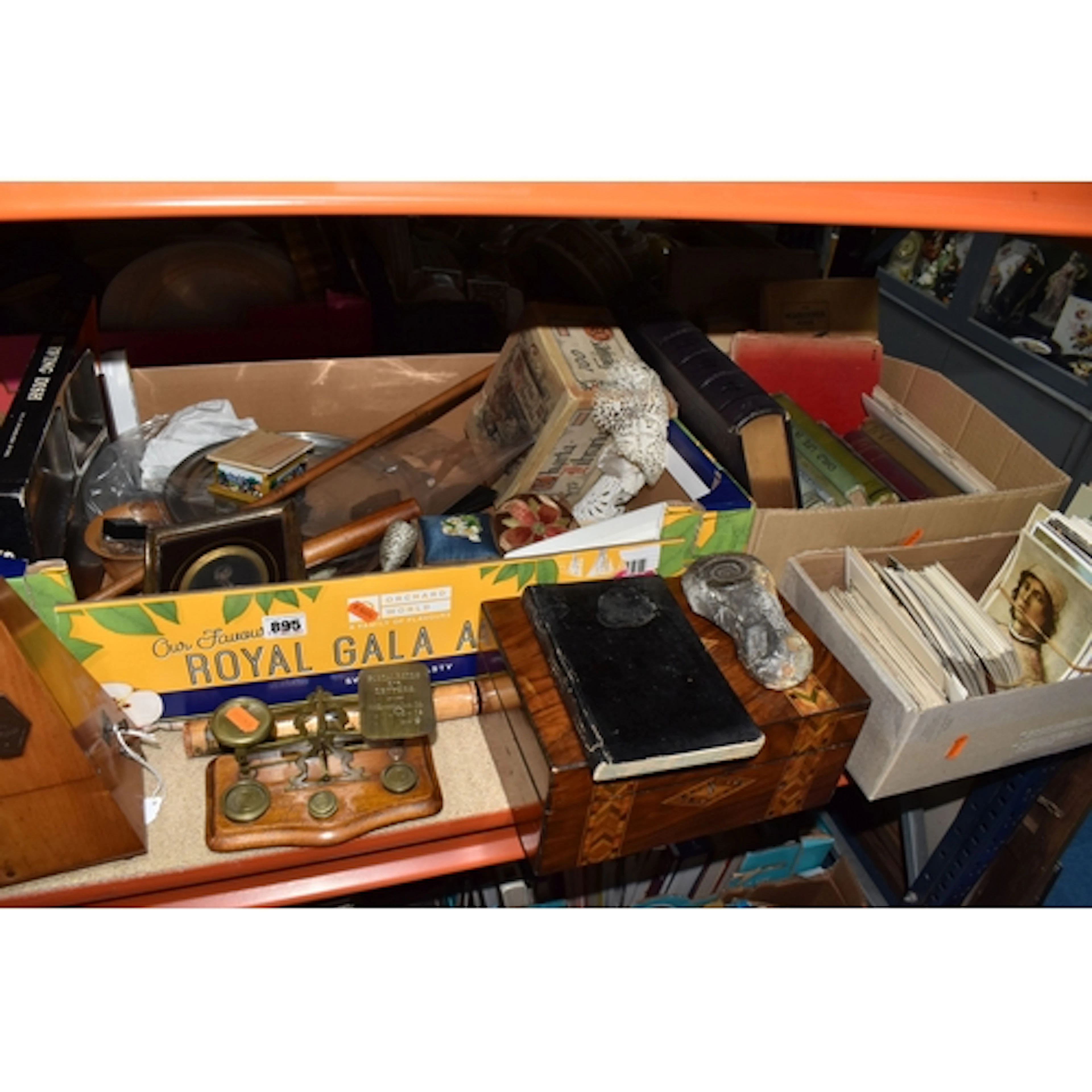 THREE BOXES AND LOOSE MISCELLANEOUS ITEMS to include a box o...