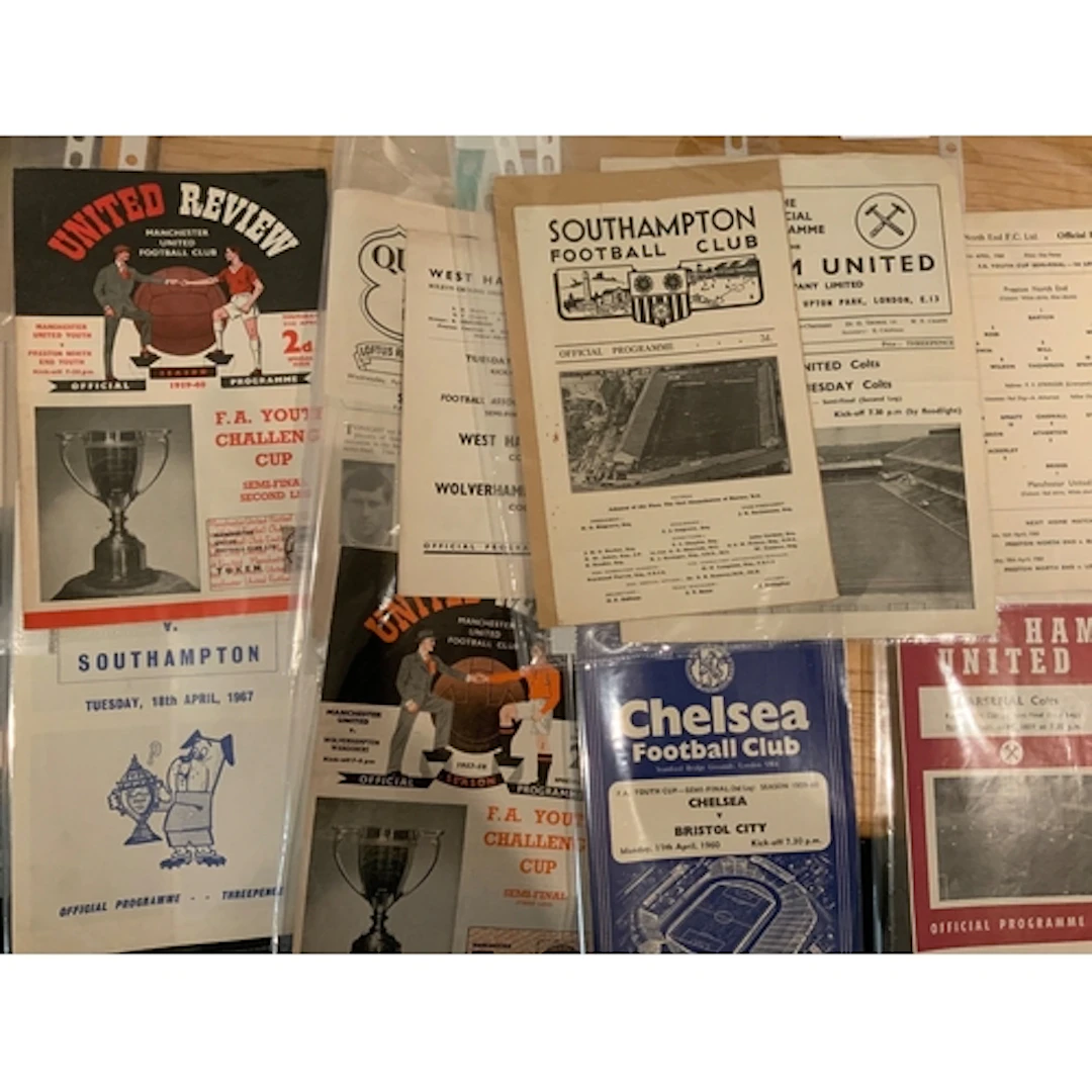 FA Youth Cup Semi Final Football Programmes: Includes 64 Wes...