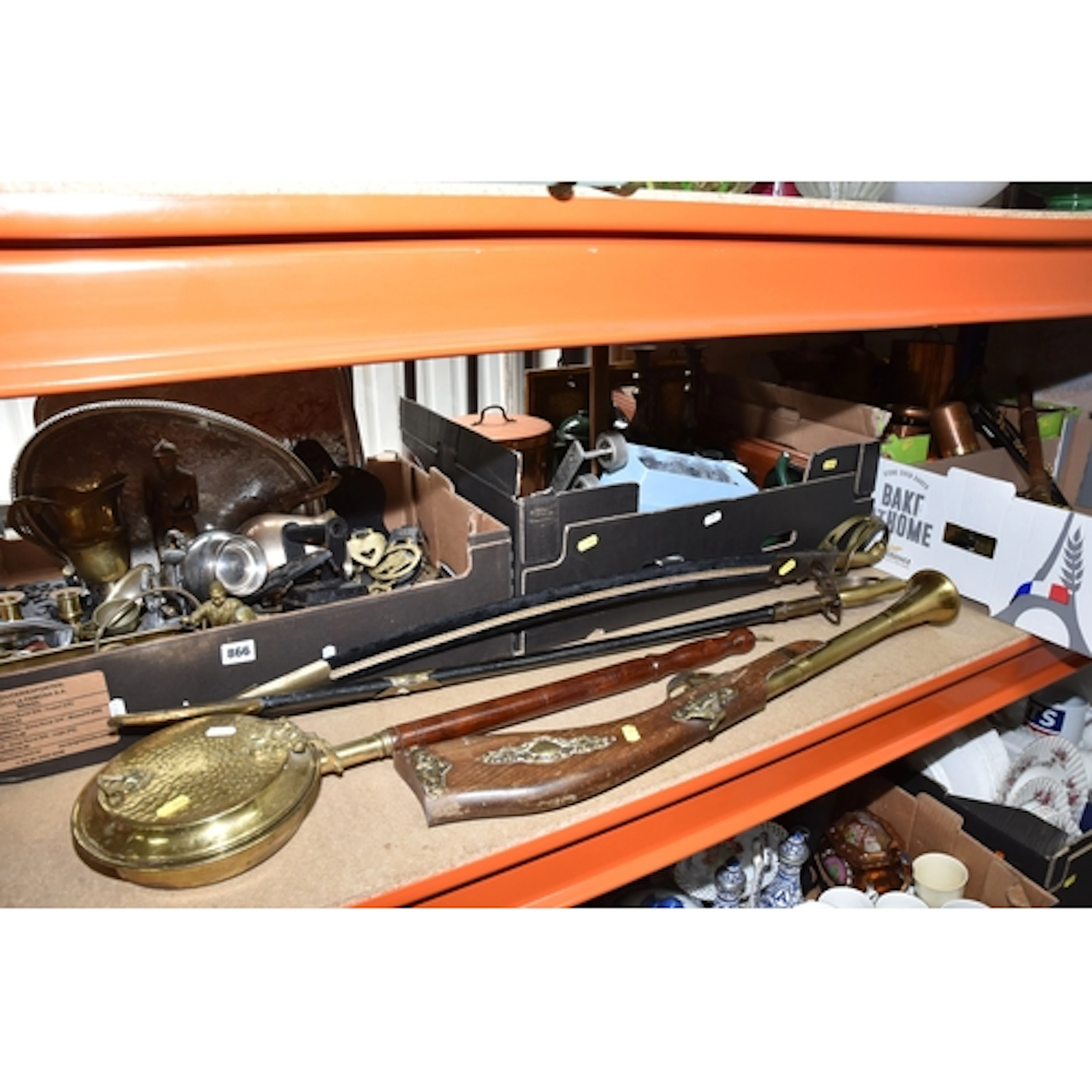 THREE BOXES AND LOOSE METALWARE to include a box of assorted...