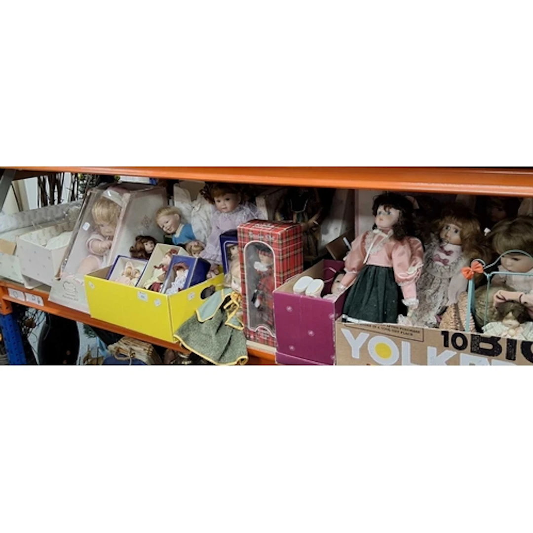 FIVE BOXES AND LOOSE COLLECTOR'S DOLLS, approximately thirty...