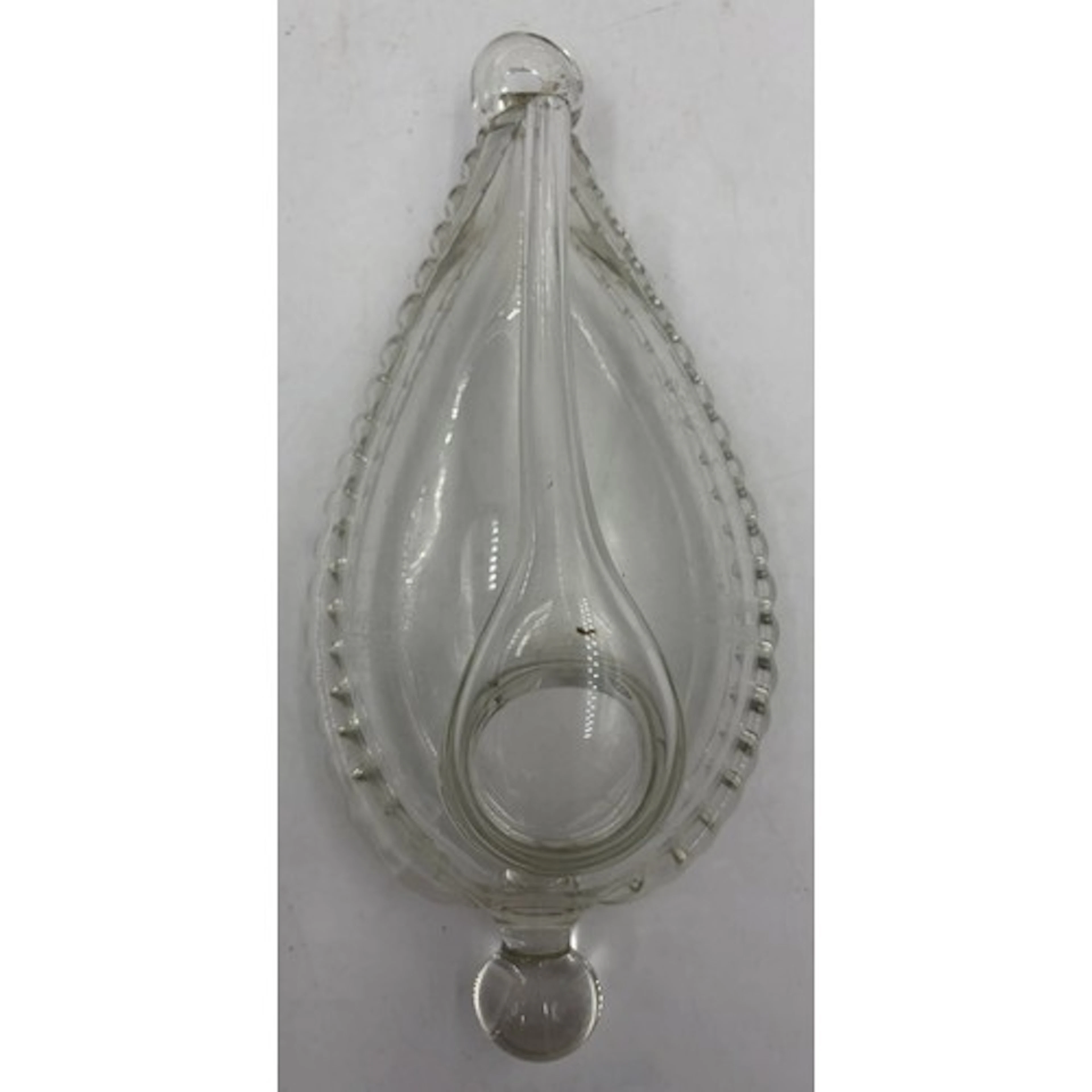 A hand blown 19thC Goethe storm or chemical barometer half-p...