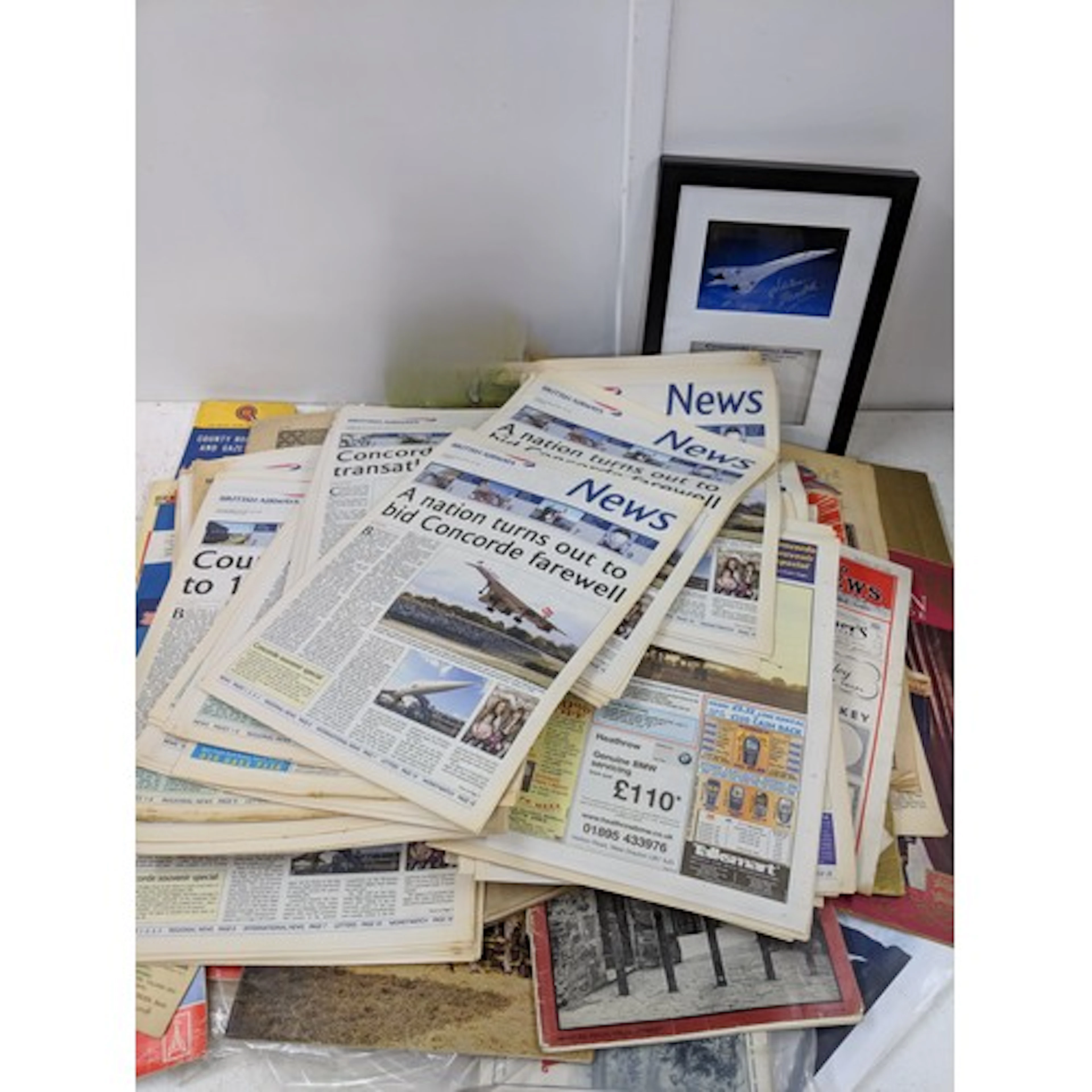 Printed ephemera to include photographs of vehicles, commemo...