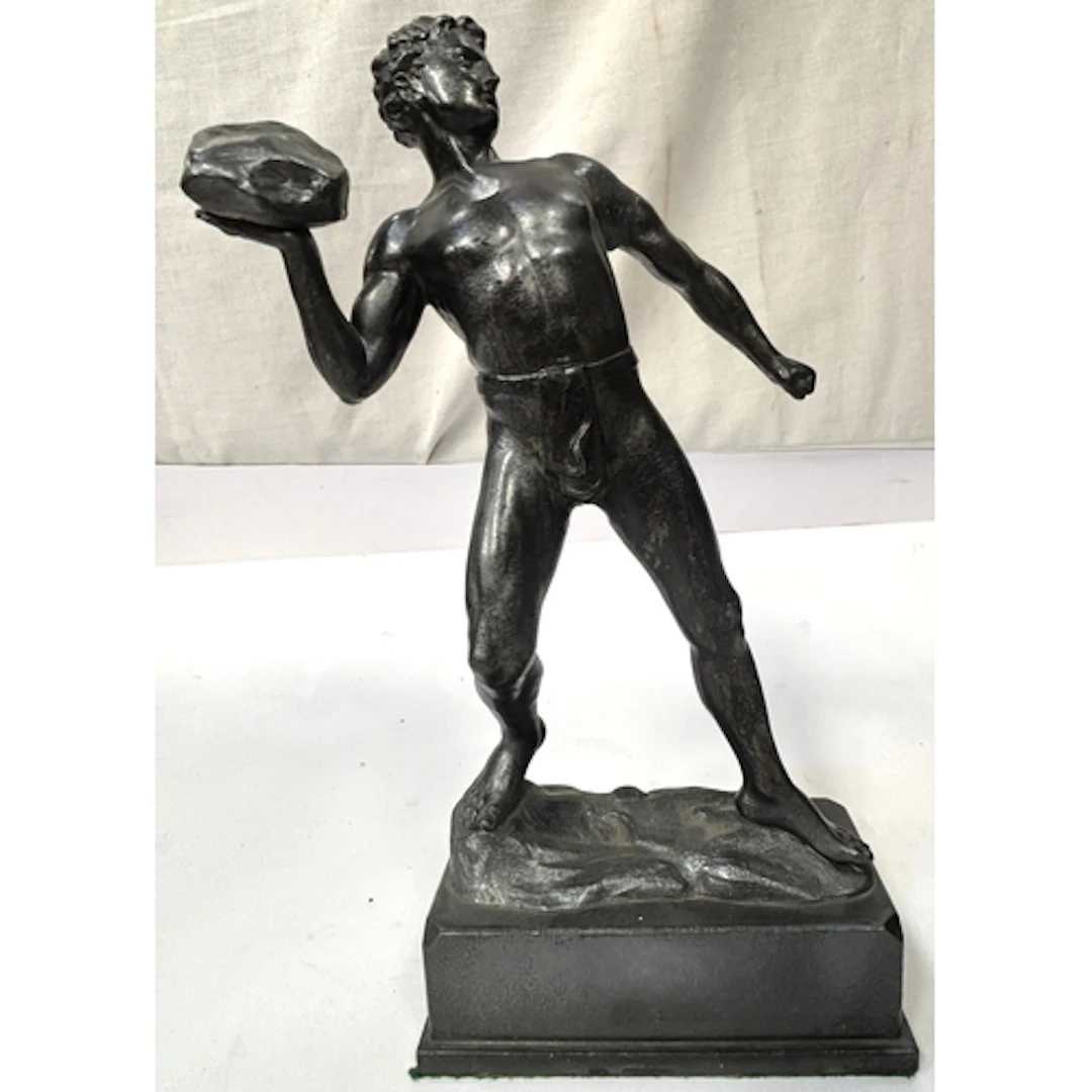 Herman Eichberg, a 19th century cast metal figure of an athl...