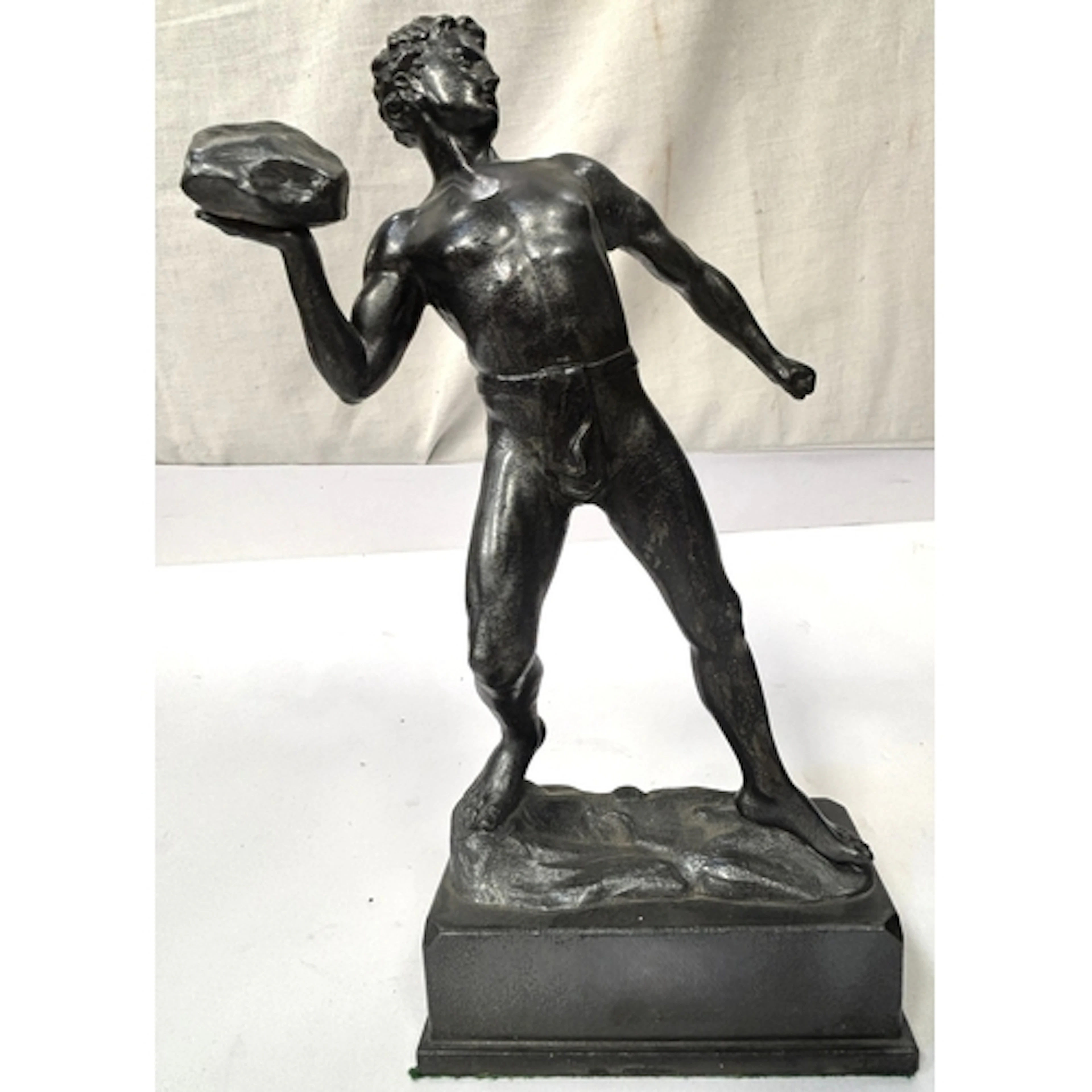 Herman Eichberg, a 19th century cast metal figure of an athl...