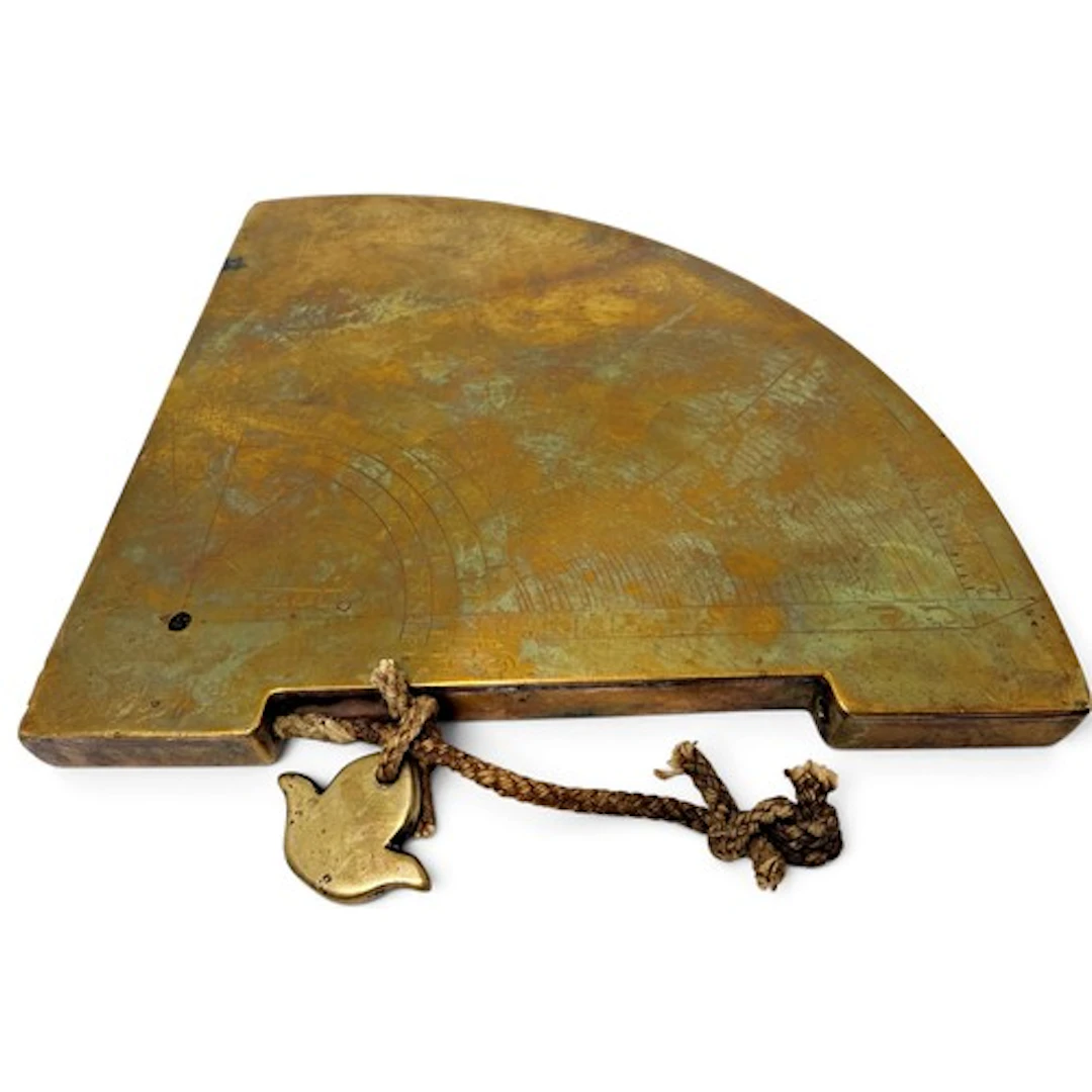 A substantial Islamic astronomical quadrant of quarter-circu...