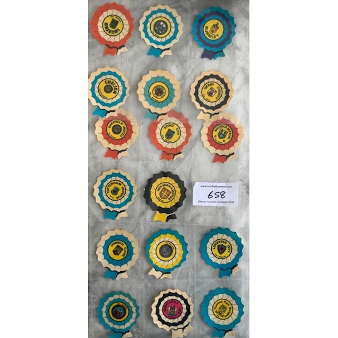 Northern Transparencies Babs Football Rosette Stickers: Very...