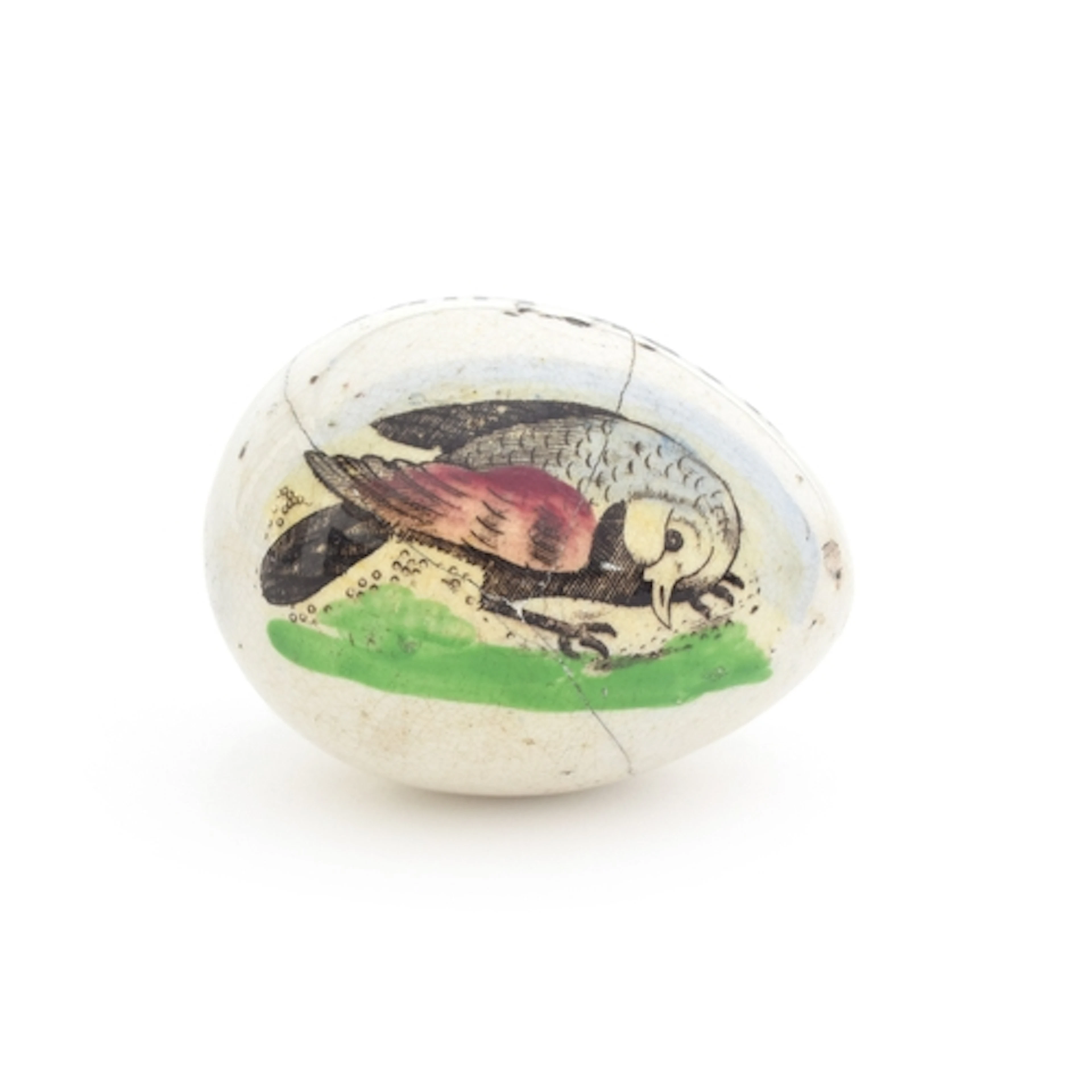 A 19th century Staffordshire or Whitehaven Pottery darning o...