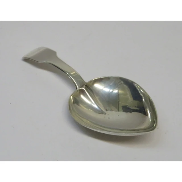 Georgian Birmingham silver heart shaped caddy spoon