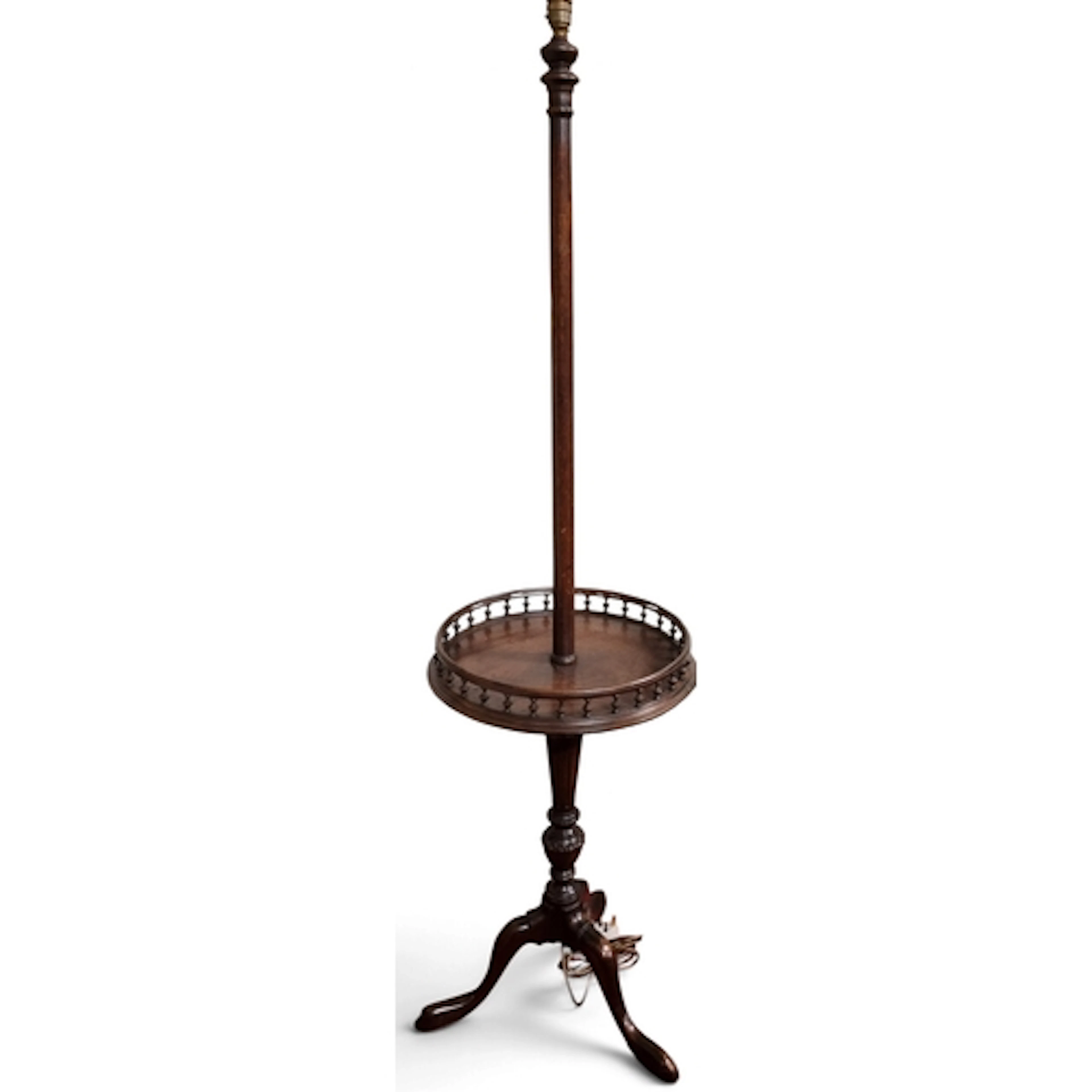 Of good quality. A 19th Century Mahogany Lamp Table on tripo...