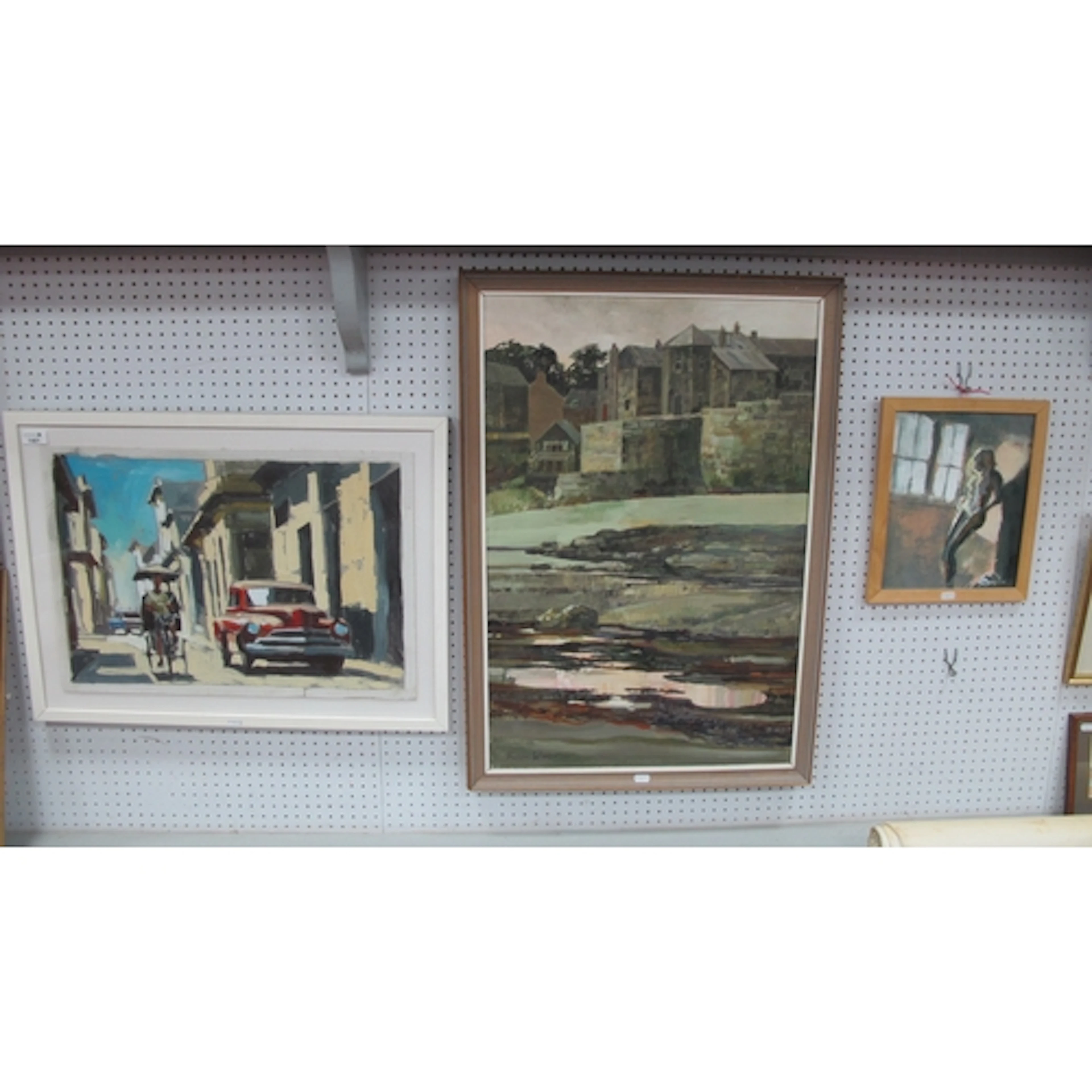 Three framed oil paintings, including Frances Winder (Britis...