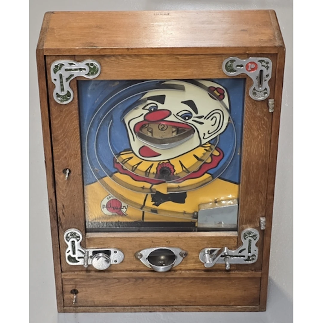 Vintage Bryans Clown Pilwin 56 penny Slot Pinball machine. I...
