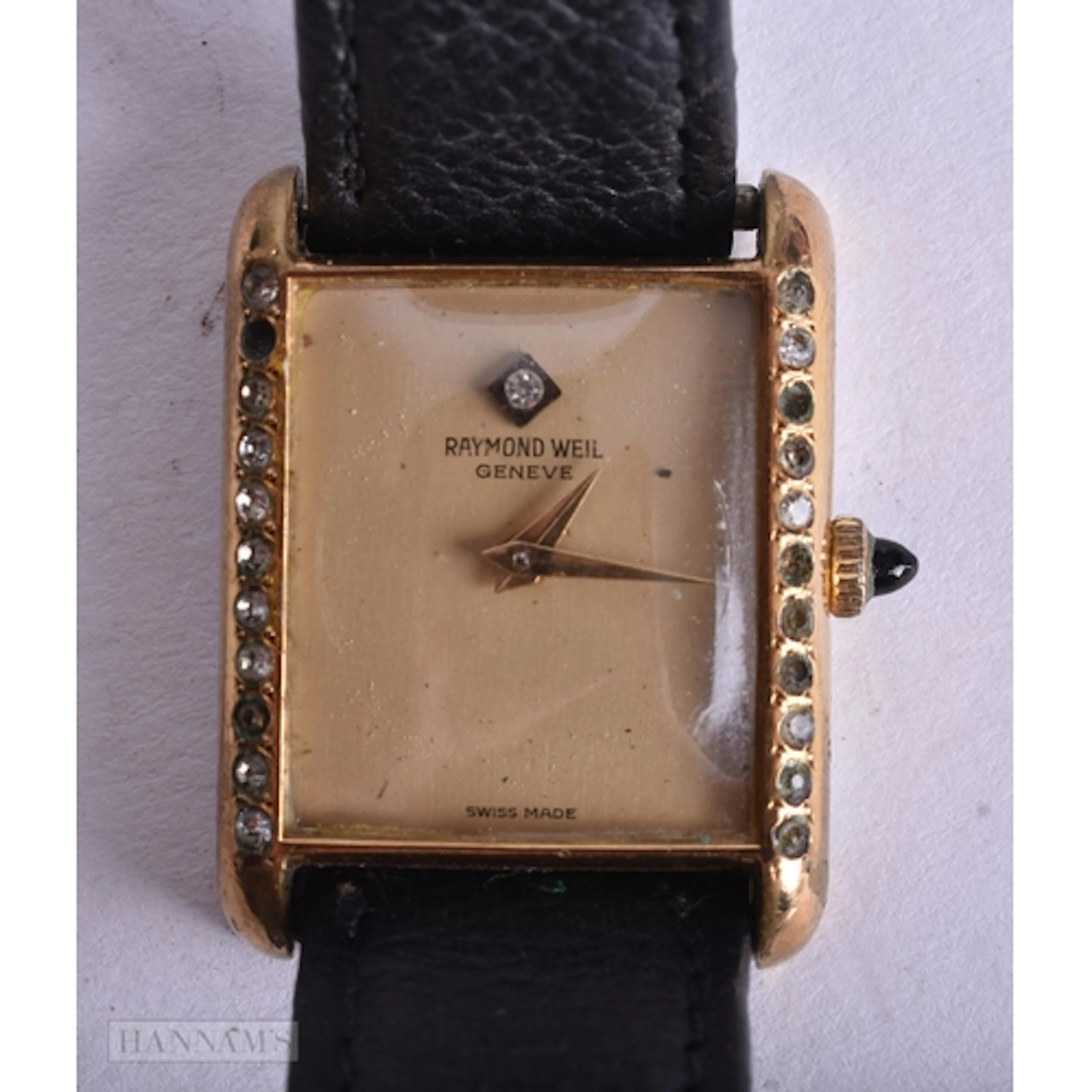Raymond Weil Tank Style Hand-Wind Watch Working. 2.25 cm x 2...