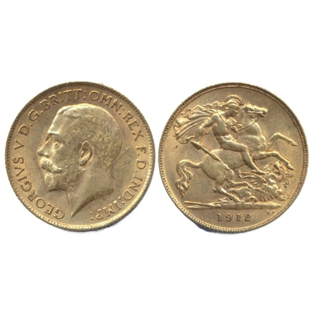 Investment Gold Lot - Documents Required. 1912 half sovereig...