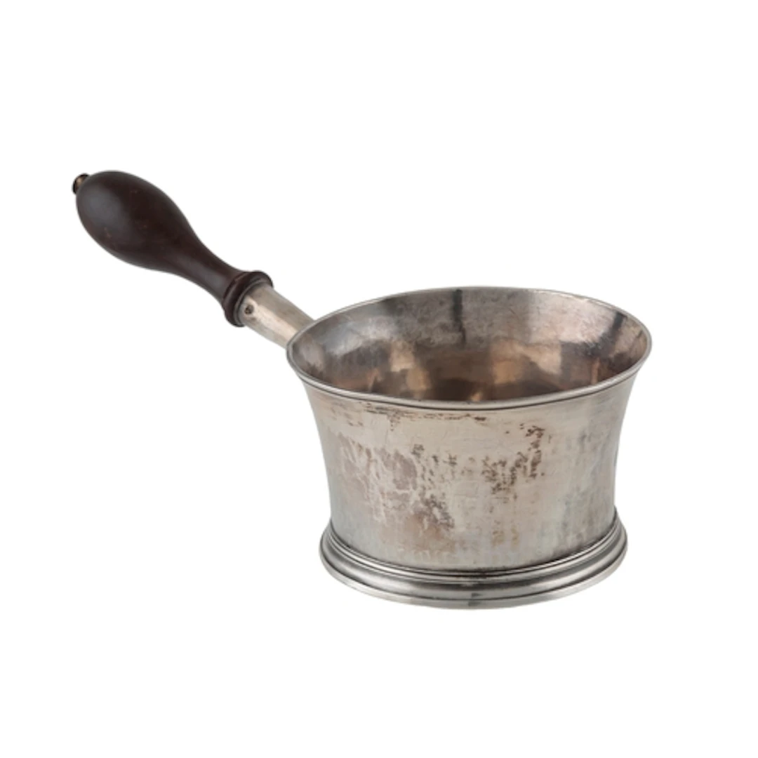 An early George II silver brandy pan, by Robert Lucas, of fl...