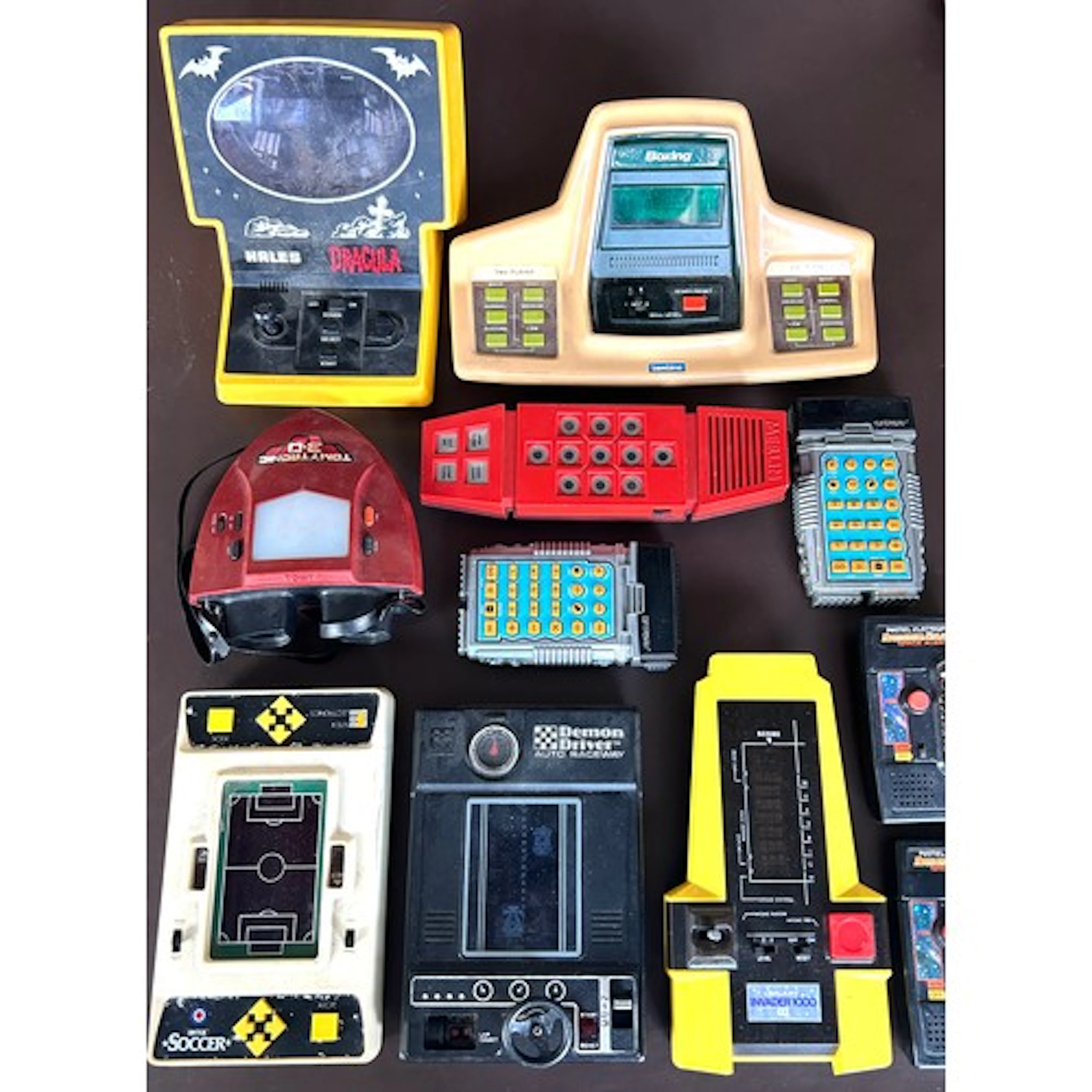 GAMING. 15x Vintage hand held video games. Includes, Entex S...