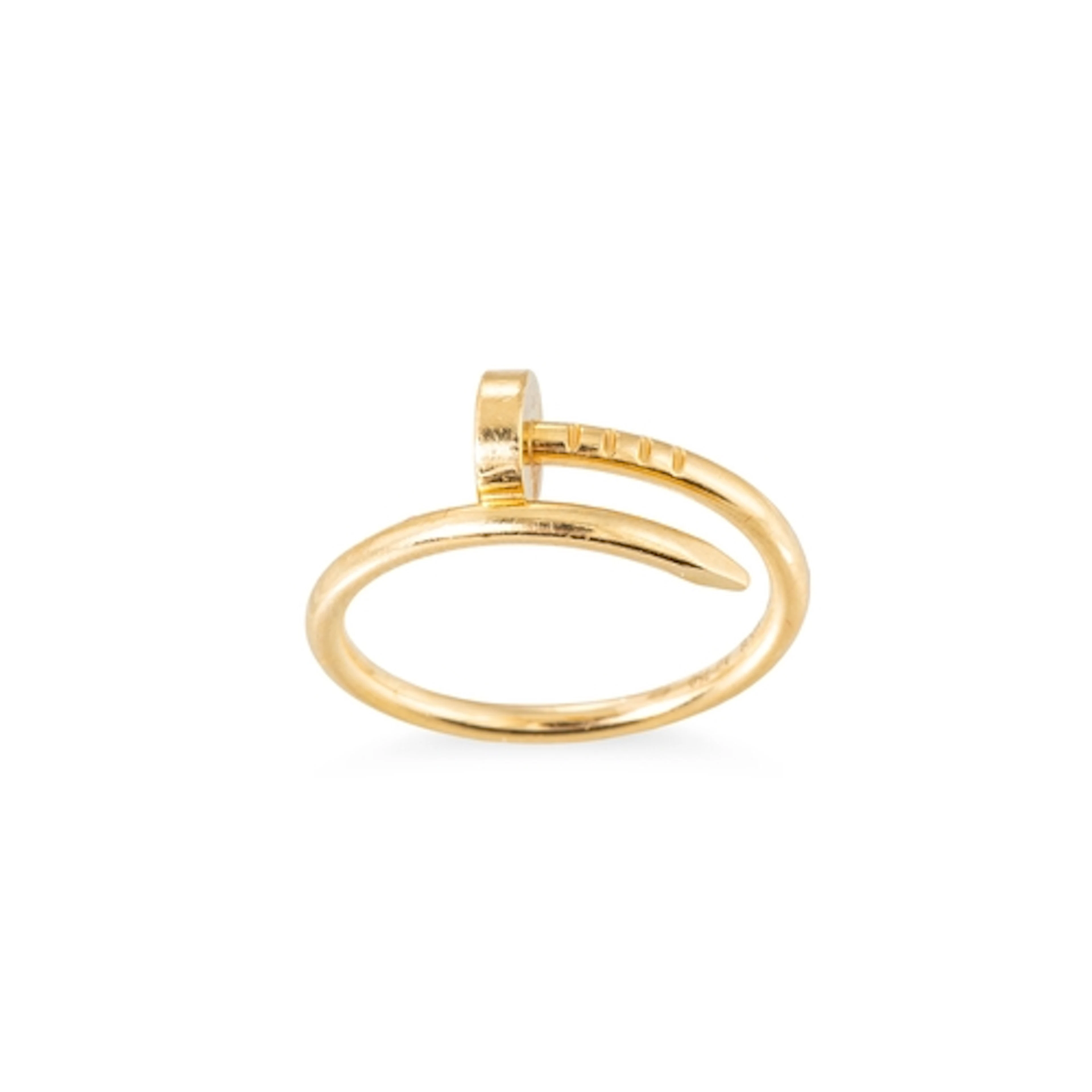 A CARTIER JUSTE UN CLOU RING, mounted in 18ct yellow gold, e...