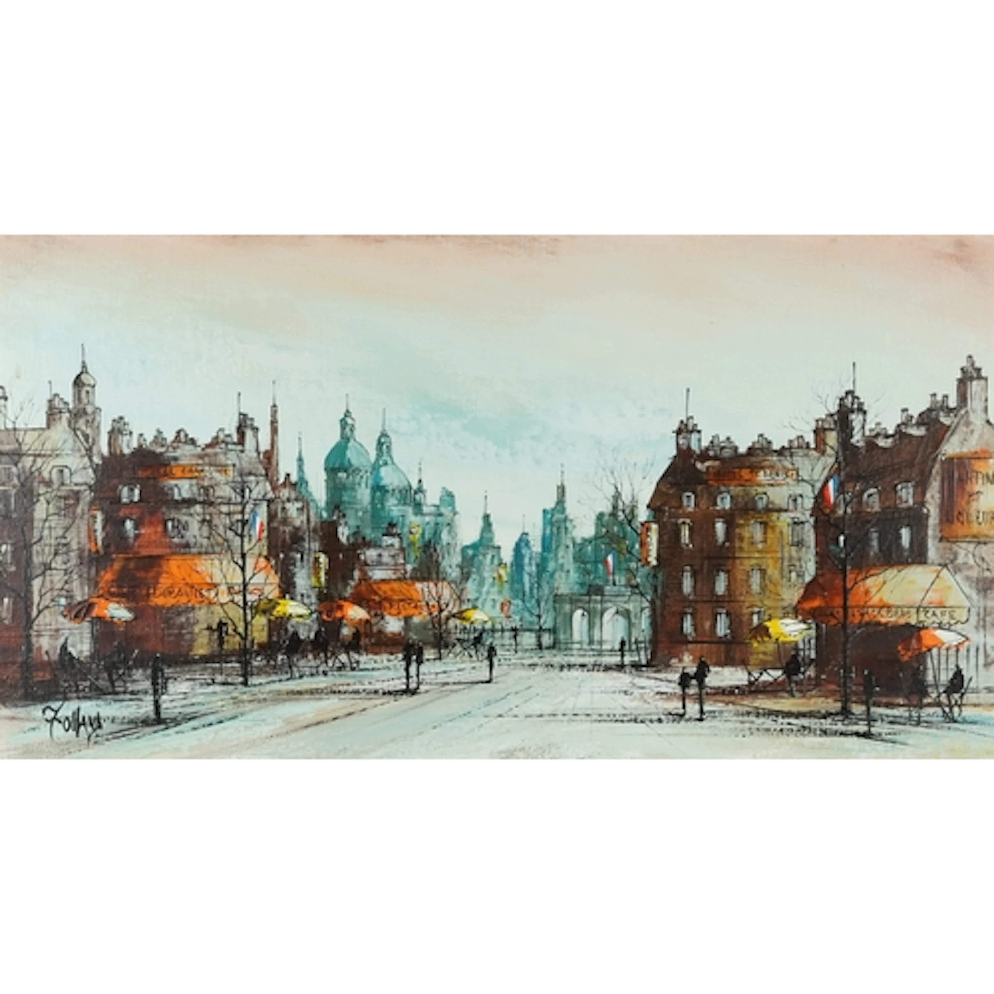 Ron Folland - Boulevard Montmartre, 20th century British sch...