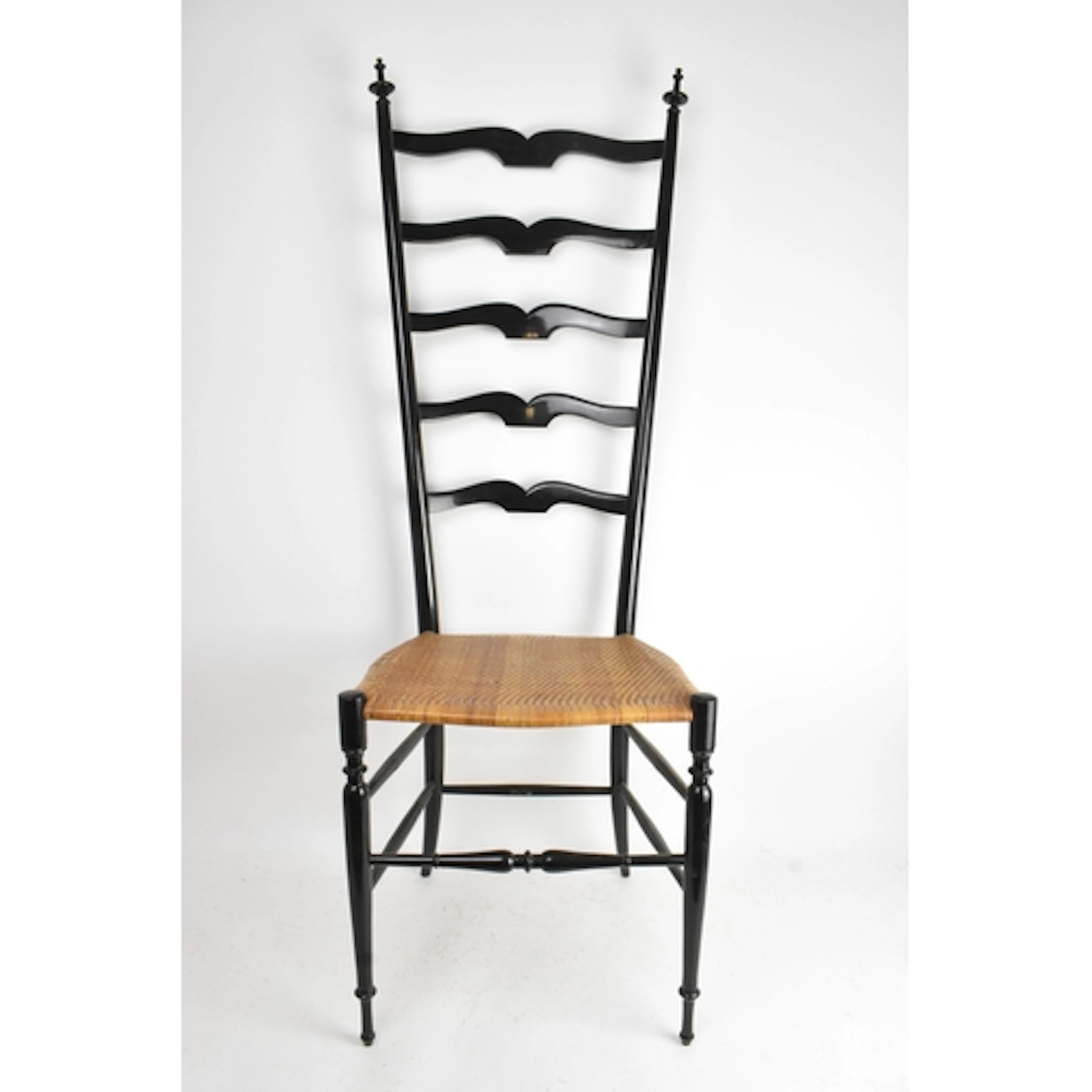 Attributed to Gio Ponti (Italian 1891-1979) An ebonised side...
