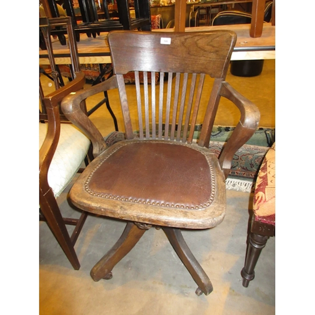 Early 20h Century Oak Desk Chair, for repair