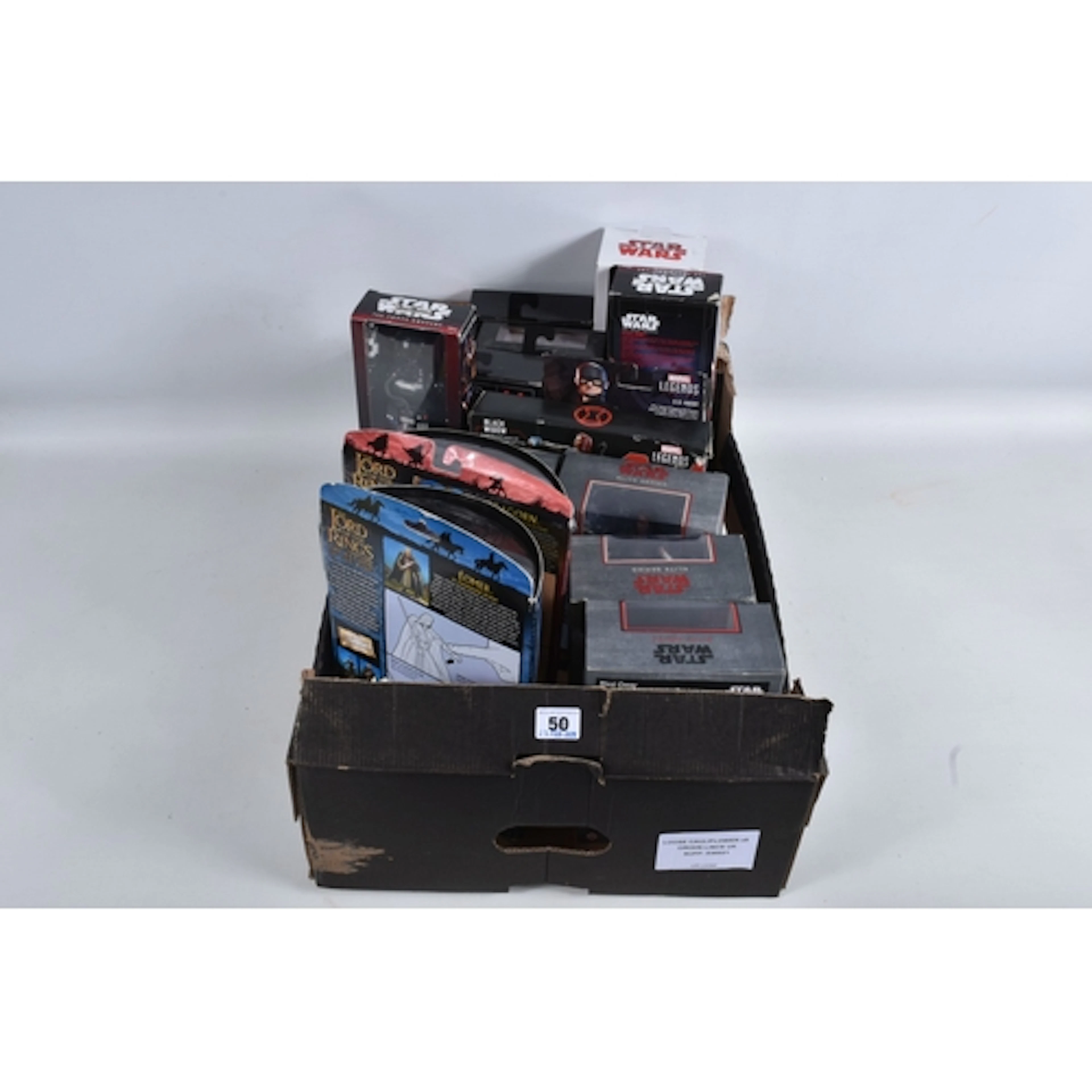A QUANTITY OF BOXED HASBRO DISNEY STAR WARS FIGURES, to incl...