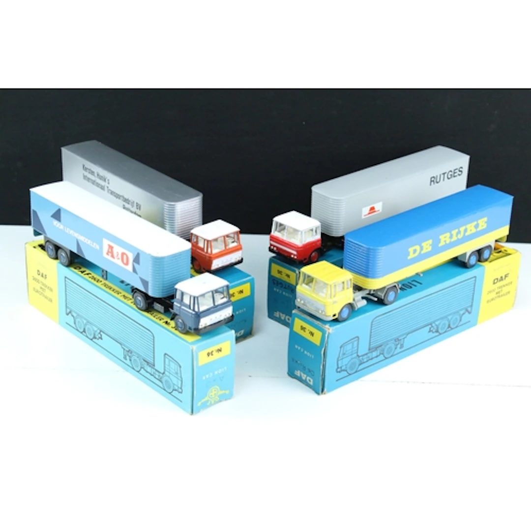 Four boxed Lion Car Nr 36 diecast haulage models to include ...