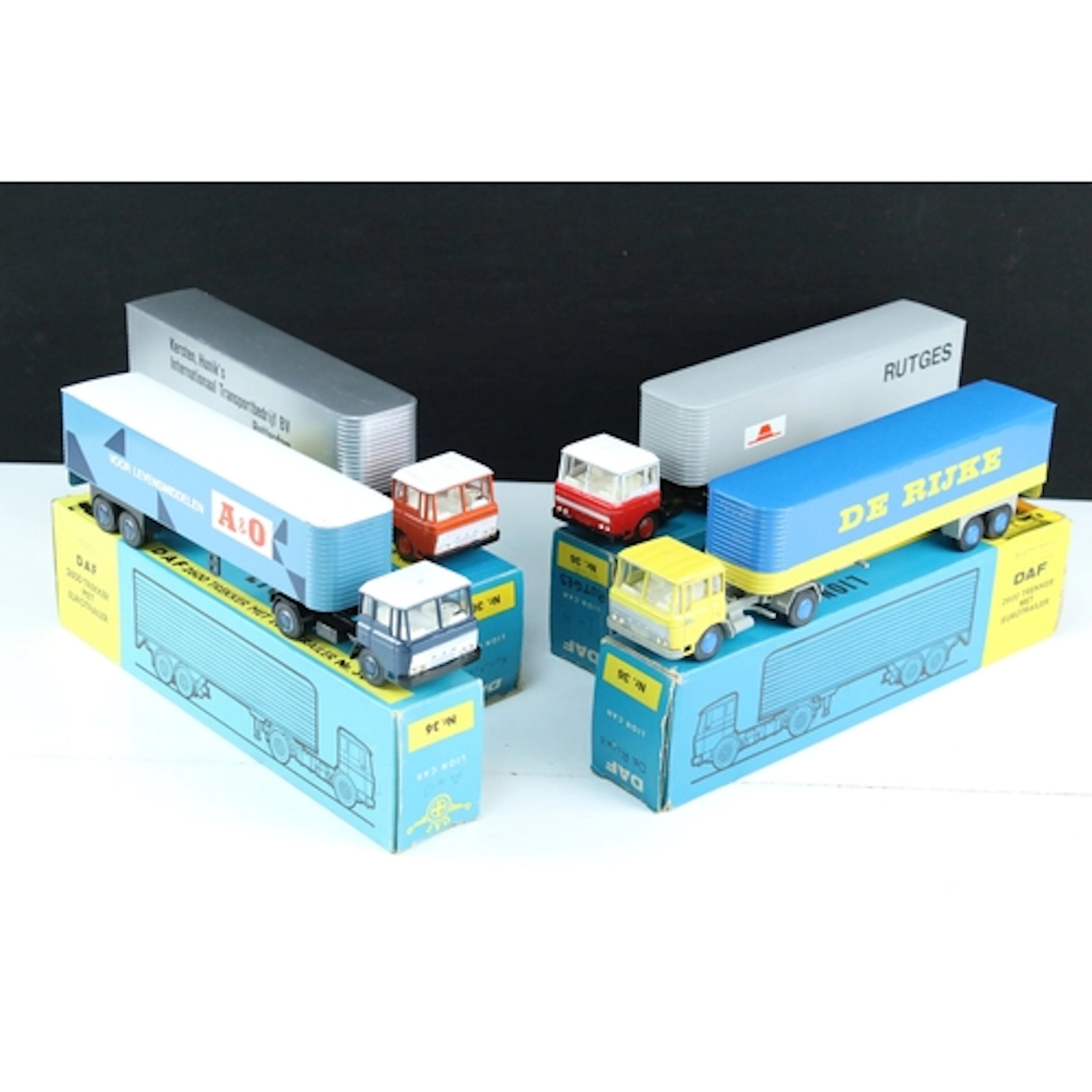 Four boxed Lion Car Nr 36 diecast haulage models to include ...