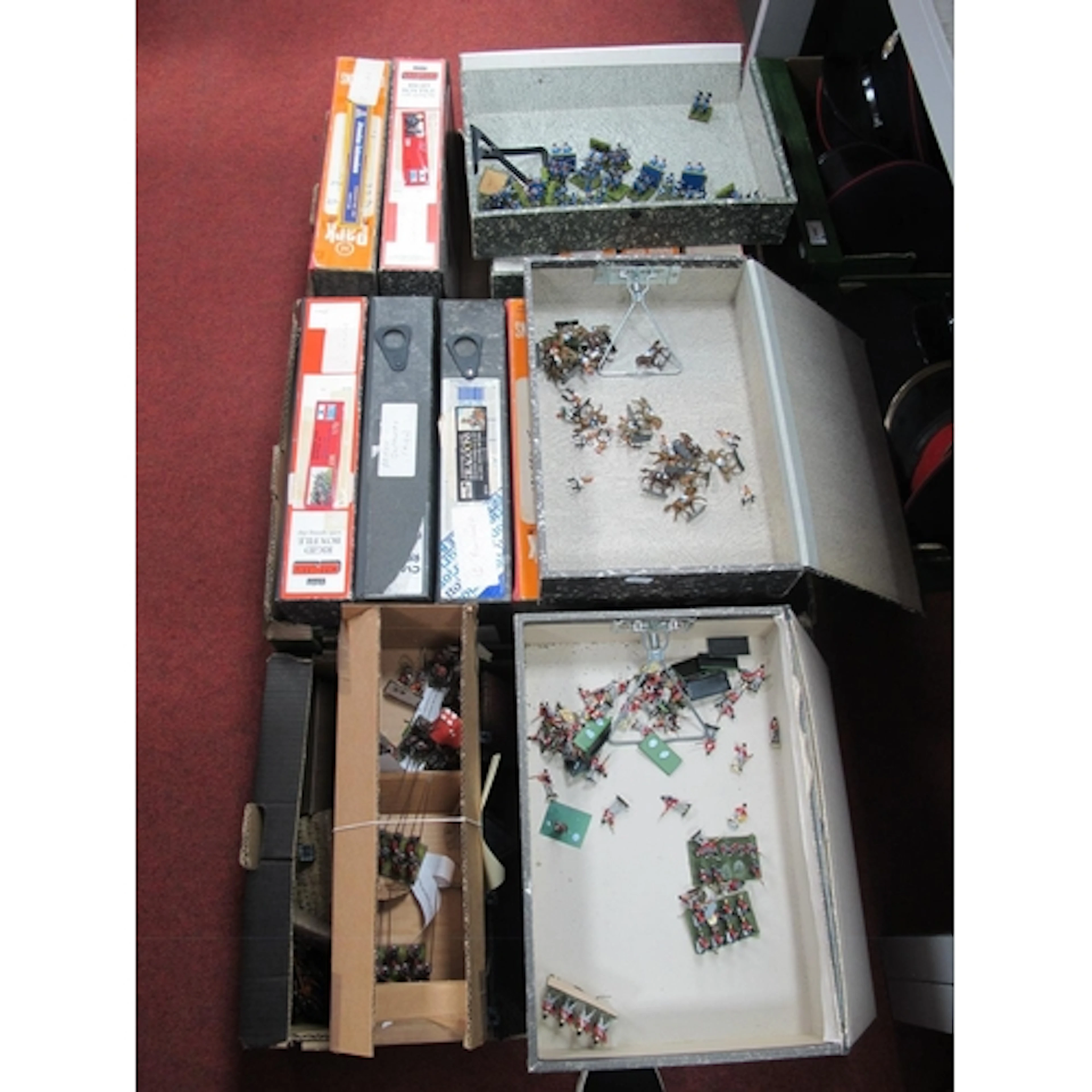 Napoleonic Handpainted Plastic Model Figures, various manufa...