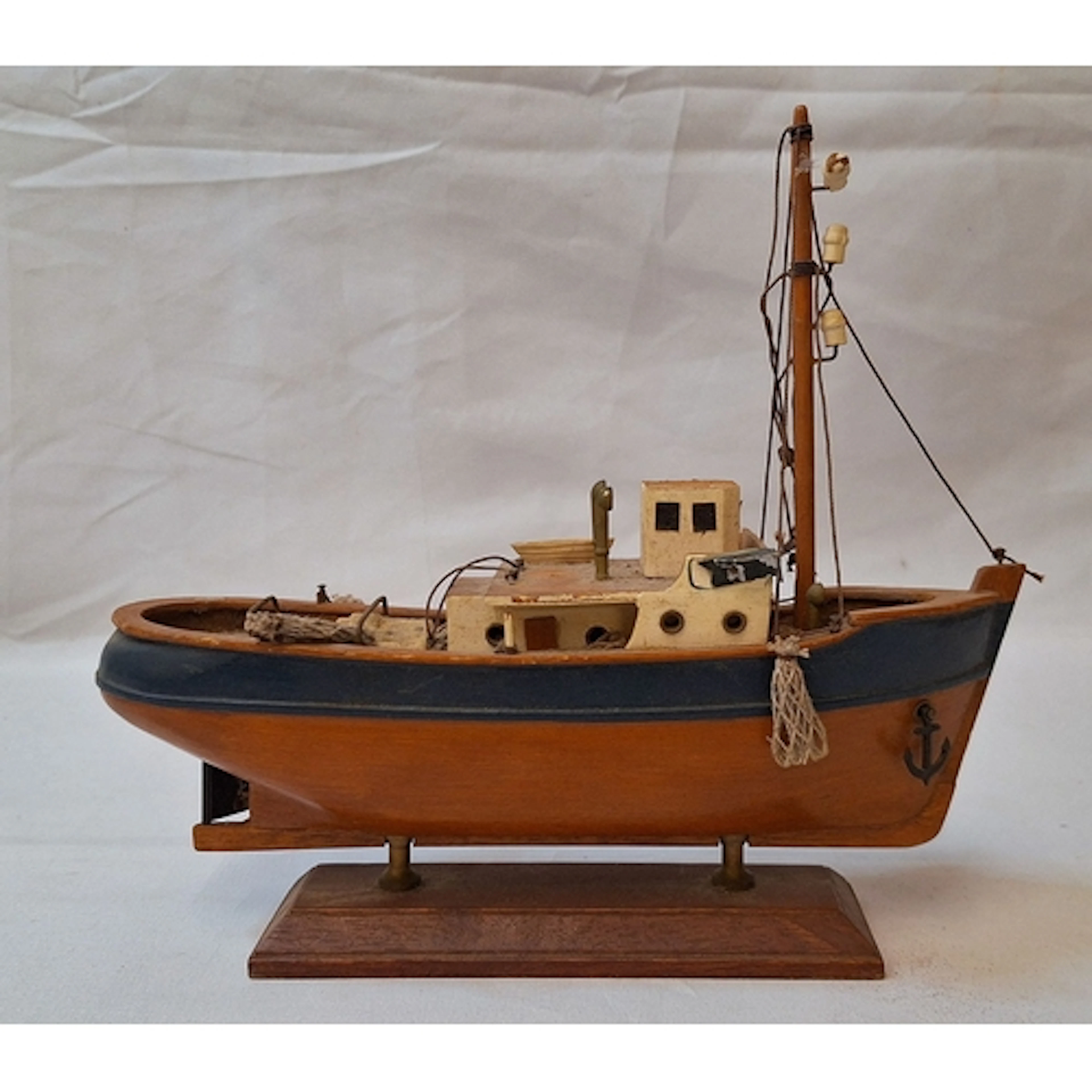 Wooden Model Tug Boat Samson approx. 24cm L (A/f requires cl...