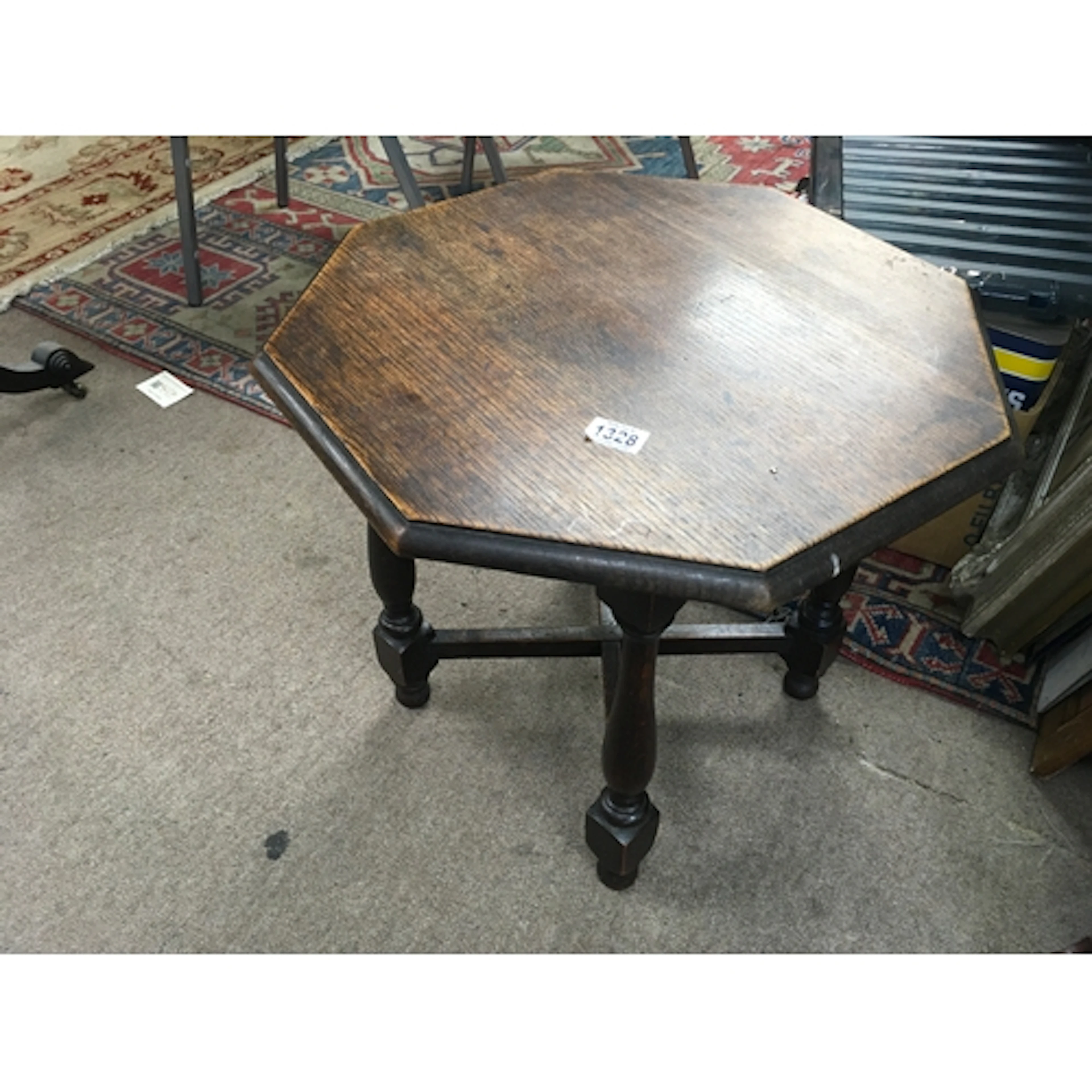 An antique Victorian mahogany tabletop dressing mirror and a...